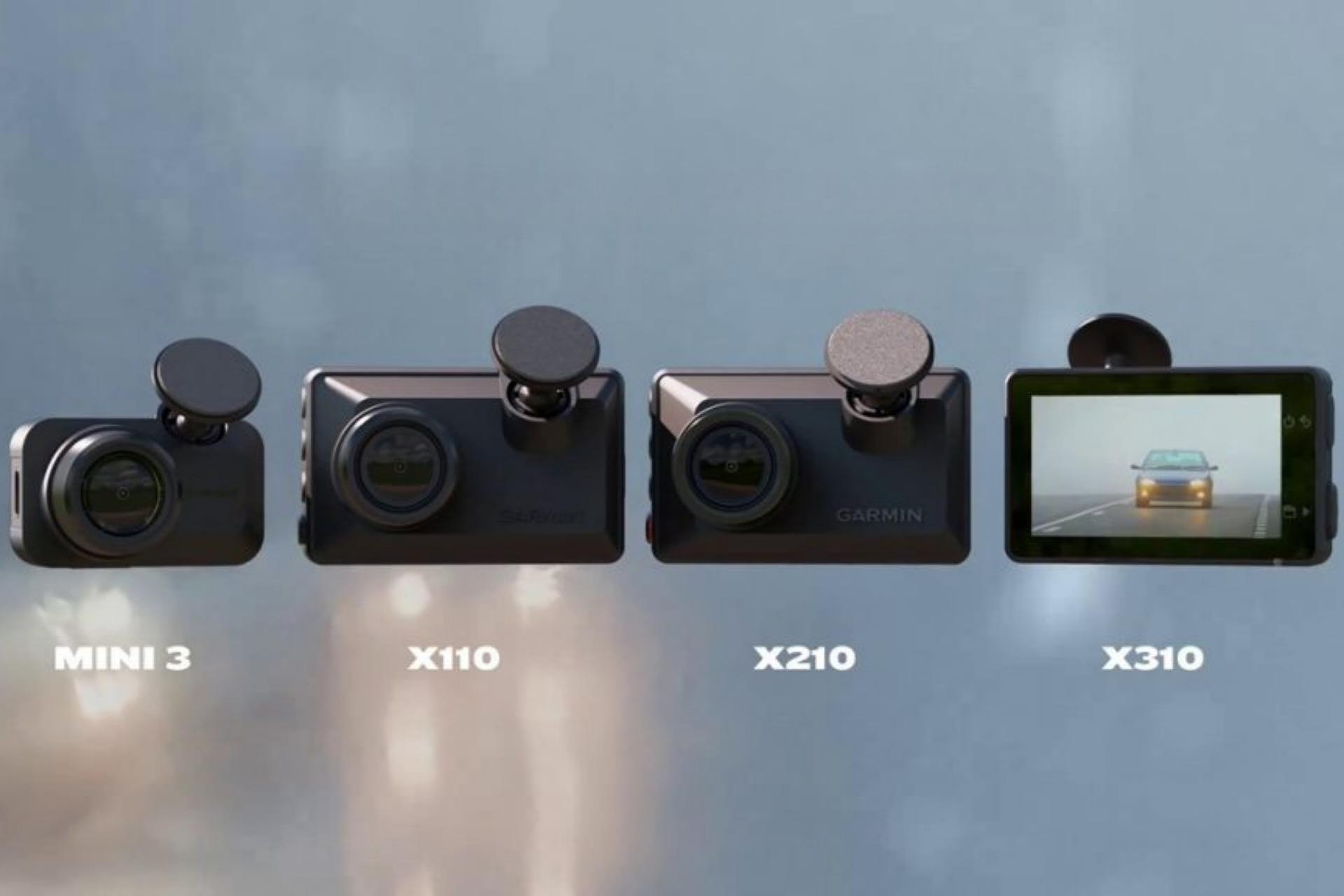 دوربین‌های ثبت وقایع سری Dash Cam X گارمین کنار هم