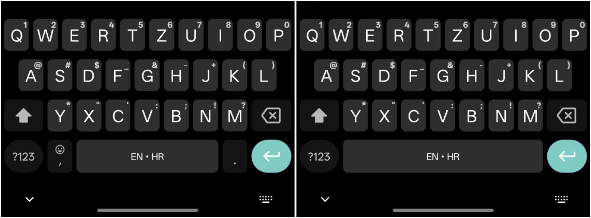 نسخه آپدیت Gboard با حذف کاما و ویرگول