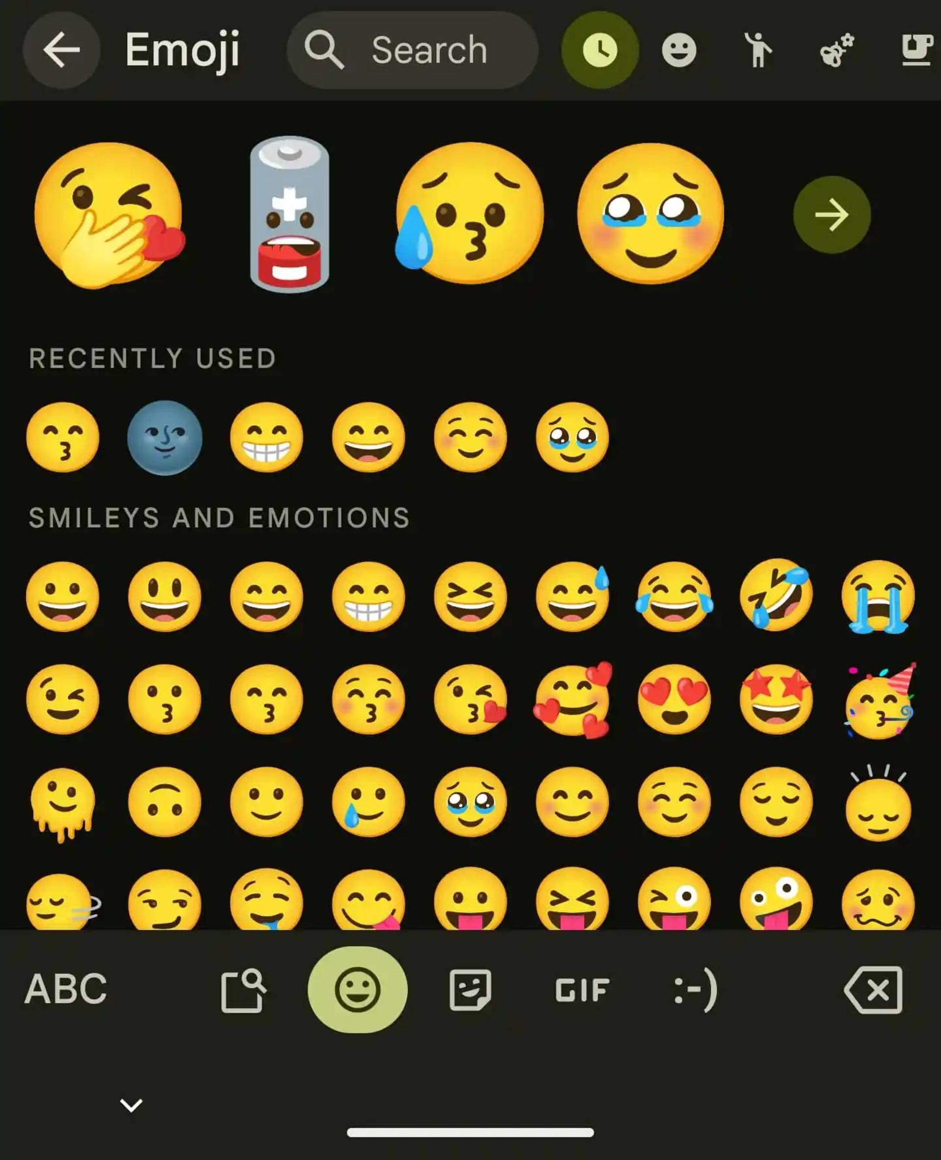 ایموجی های Gboard