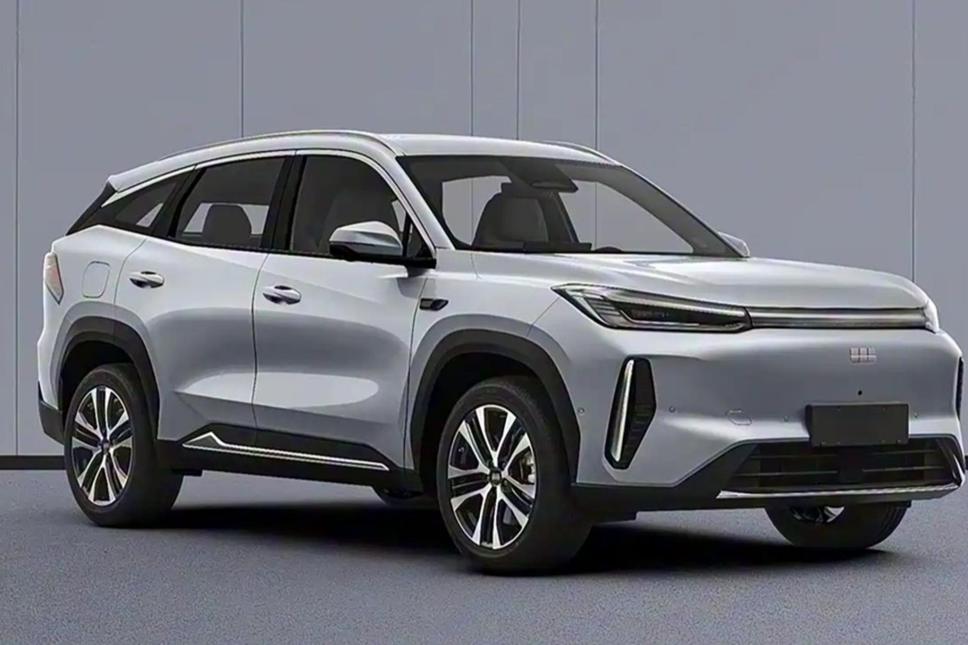 نمای سه‌چهارم جلو خودرو جیلی گلکسی M7