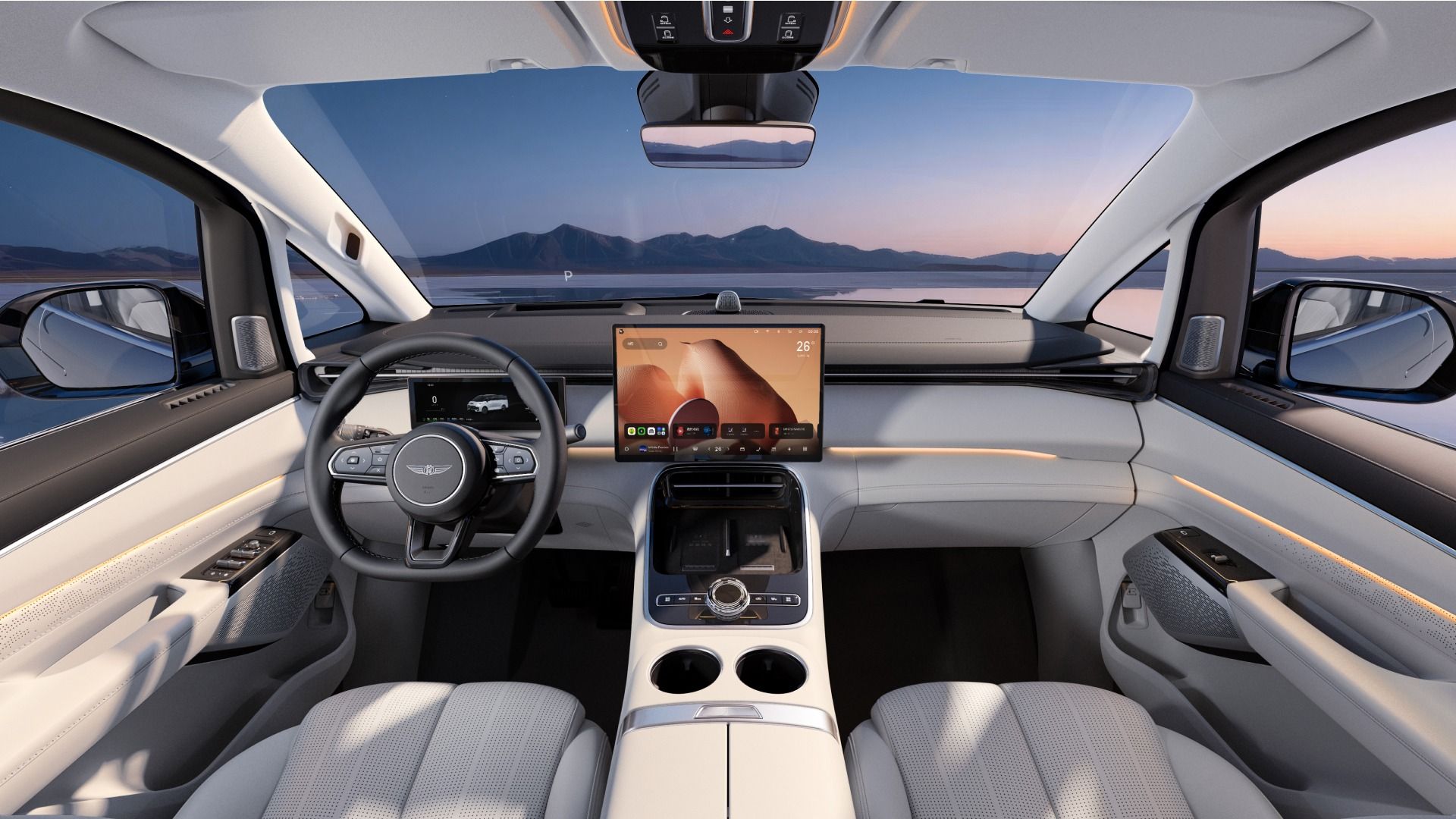 نمای داخل کابین خودرو جیلی گلکسی V900