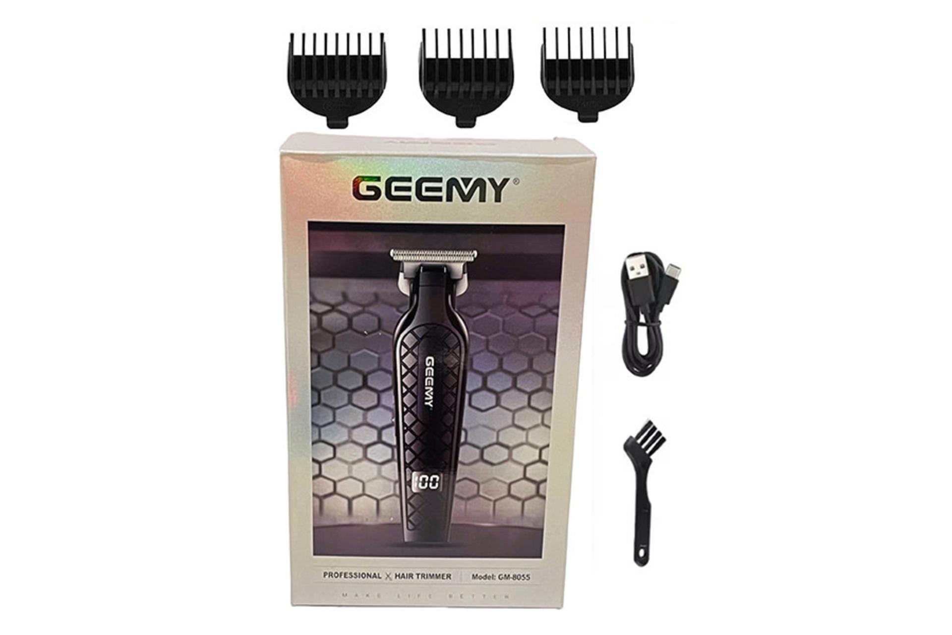 ماشین اصلاح جیمی Geemy GM-8055 بسته بندی
