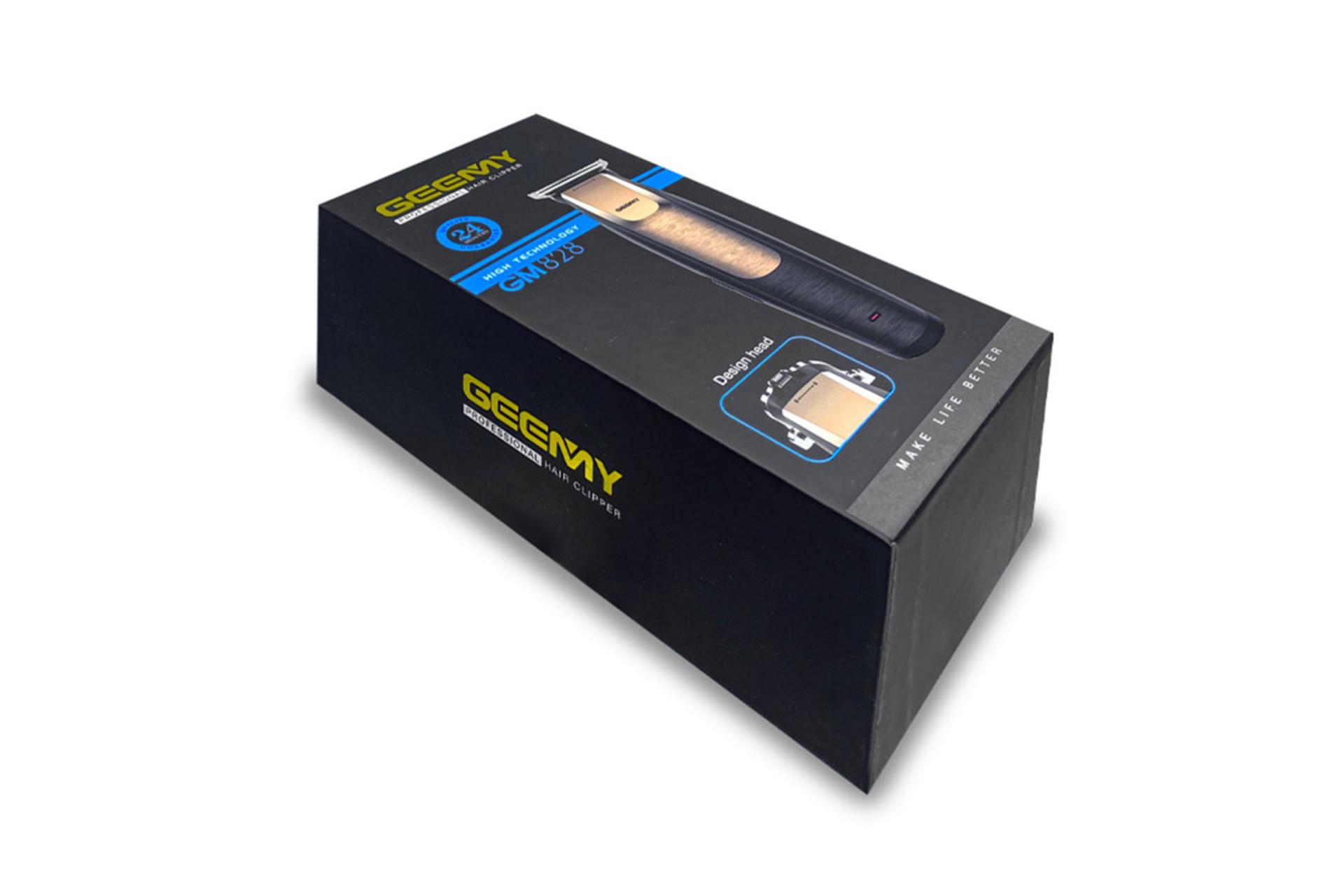 ماشین اصلاح و تراش جیمی Geemy GM-828 جعبه و بسته بندی