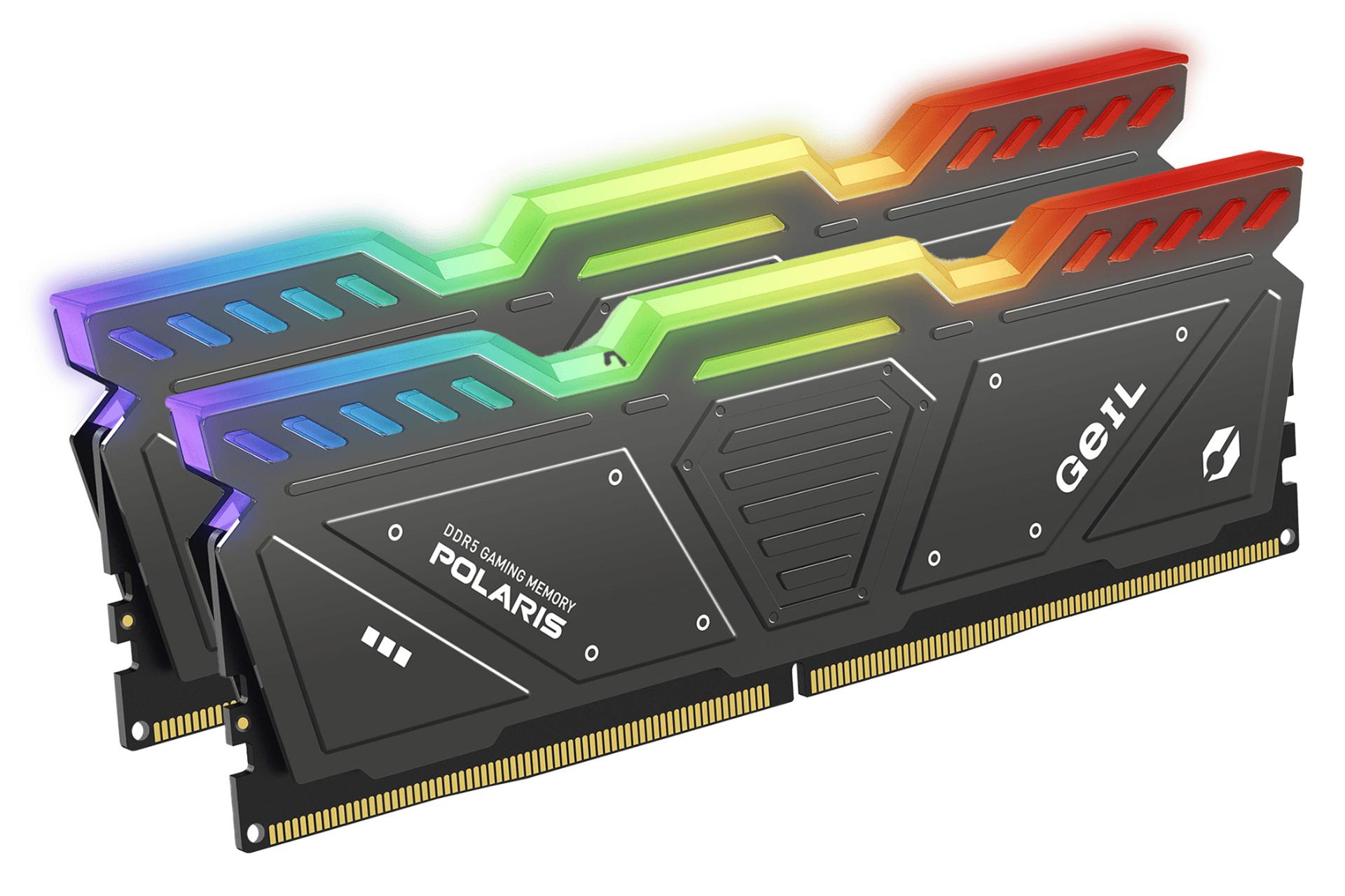 نمای کناری رم گیل GEIL POLARIS RGB 32GB (2x16) DDR5-5200 CL42