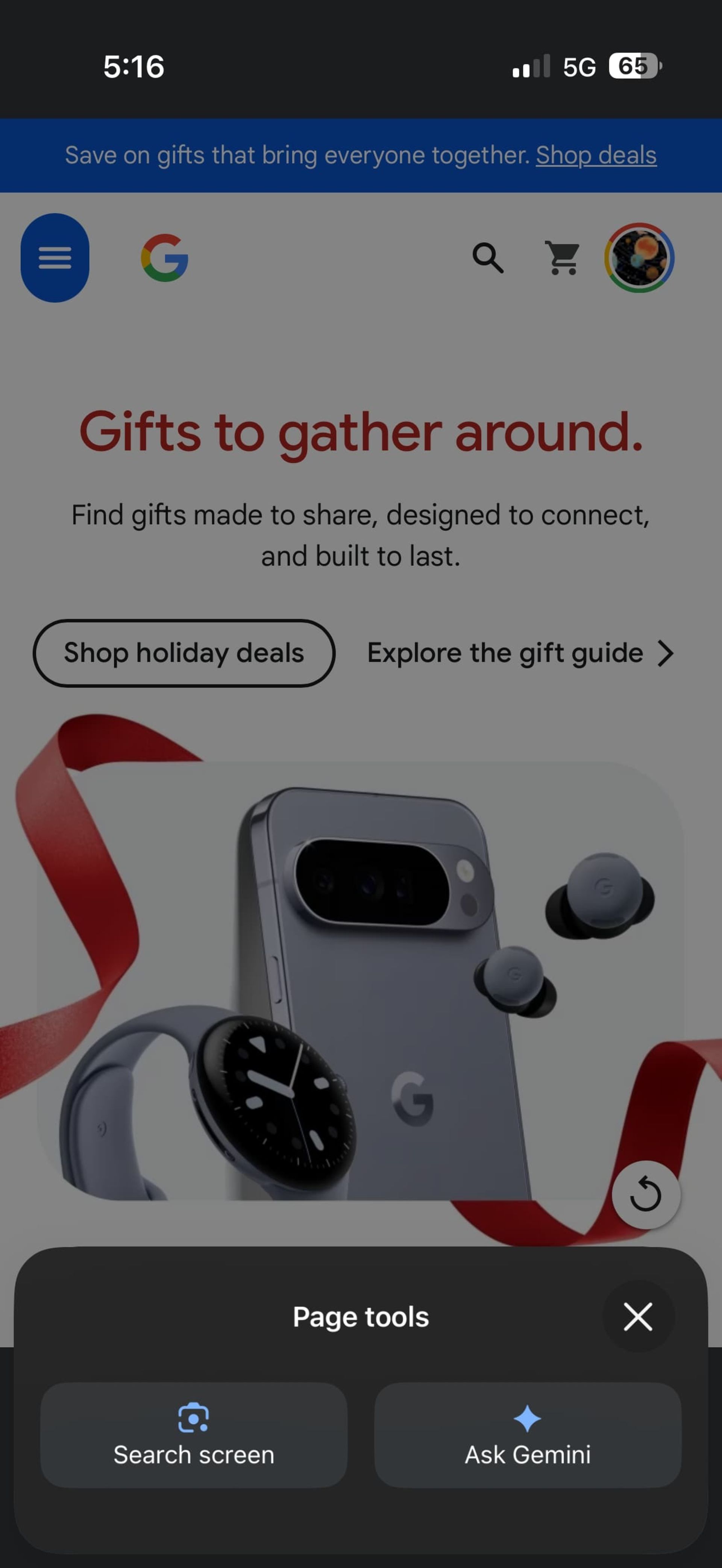 هوش مصنوعی جمنای در مرورگر کروم iOS