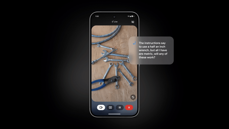قابلیت جست‌وجوی تصویری جمنای لایو