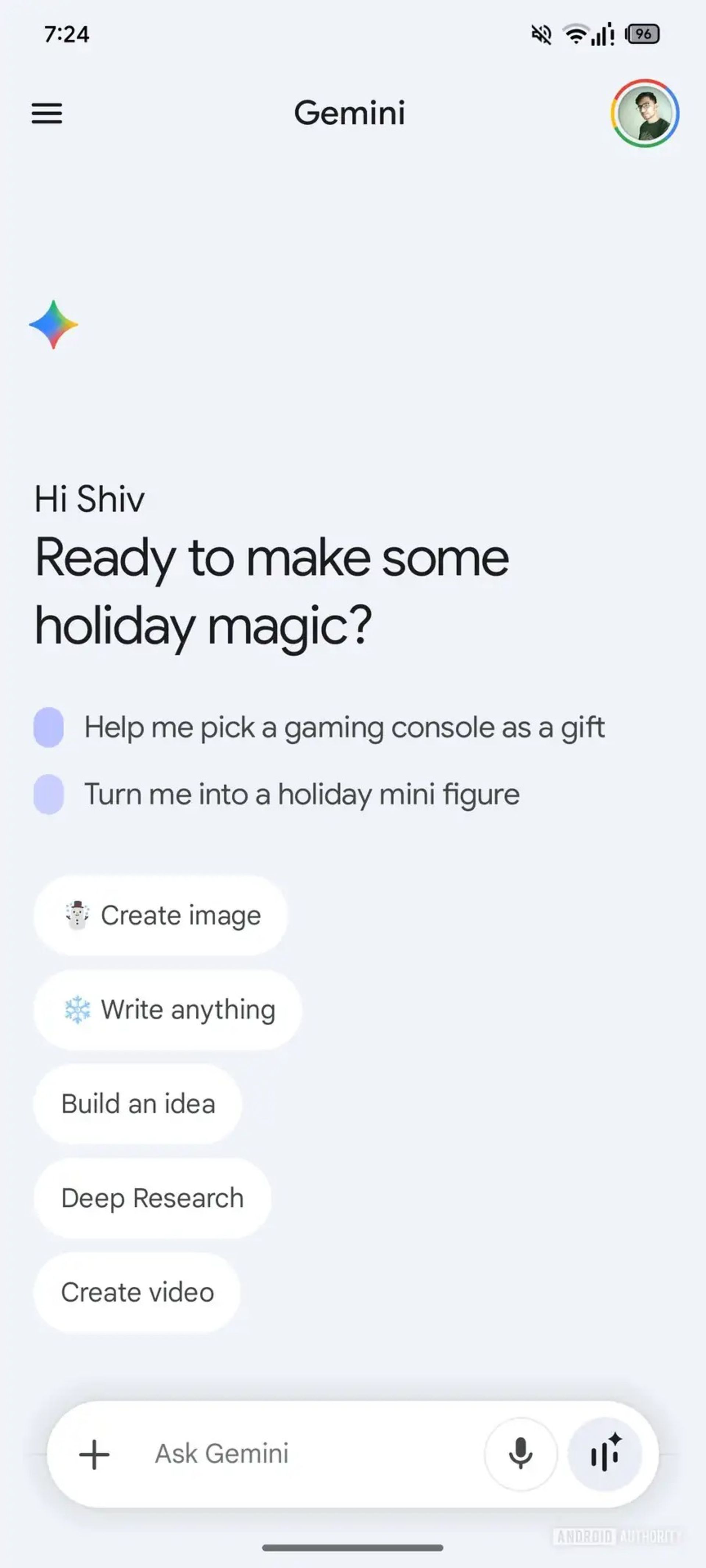 محیط جدید اپلیکیشن جمنای گوگل