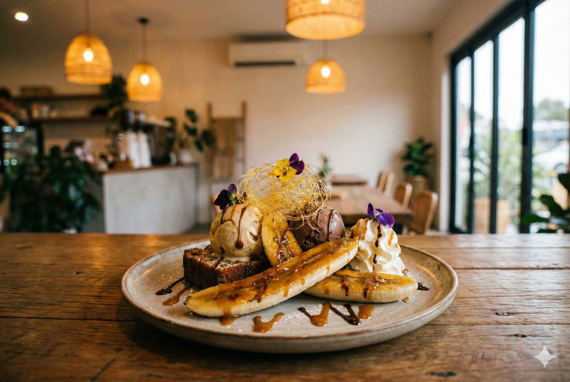 تصویر دسر موزی 