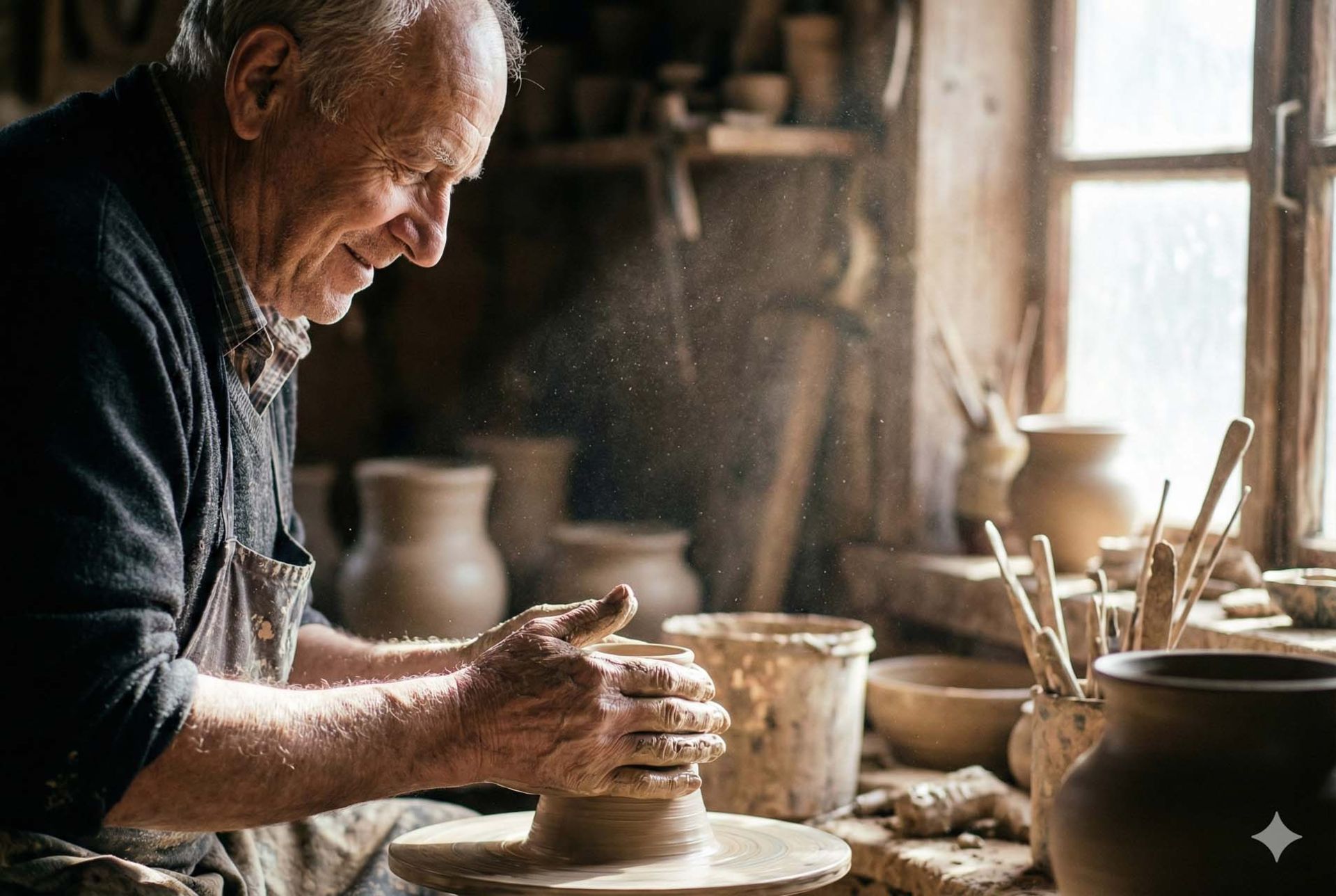 پیرمرد سفالگر 