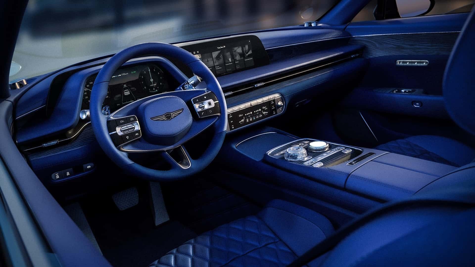 نمای داخل کابین خودرو جنسیس X Gran Convertible