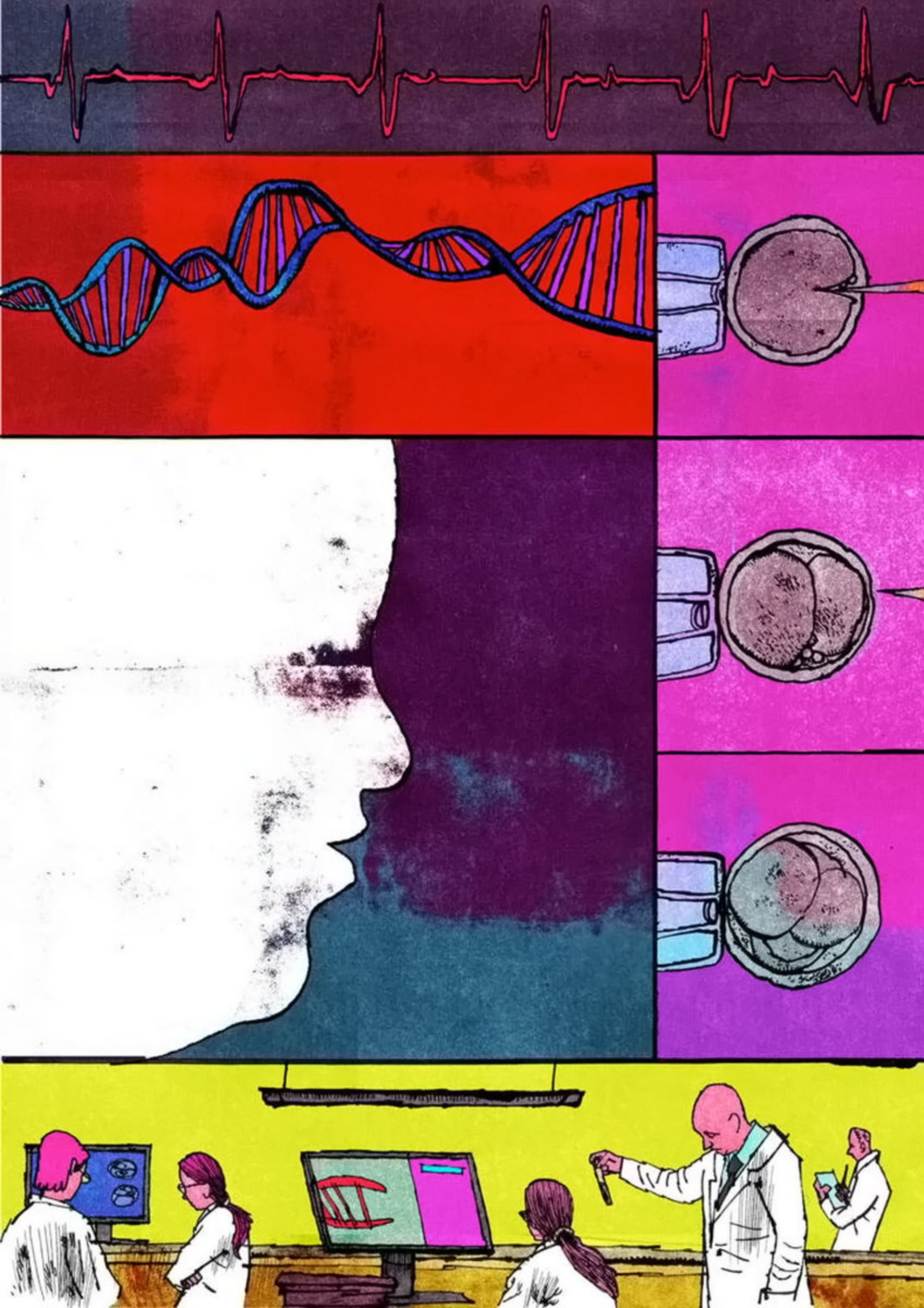 کارتون اصلاح ژنتیک نوزادان