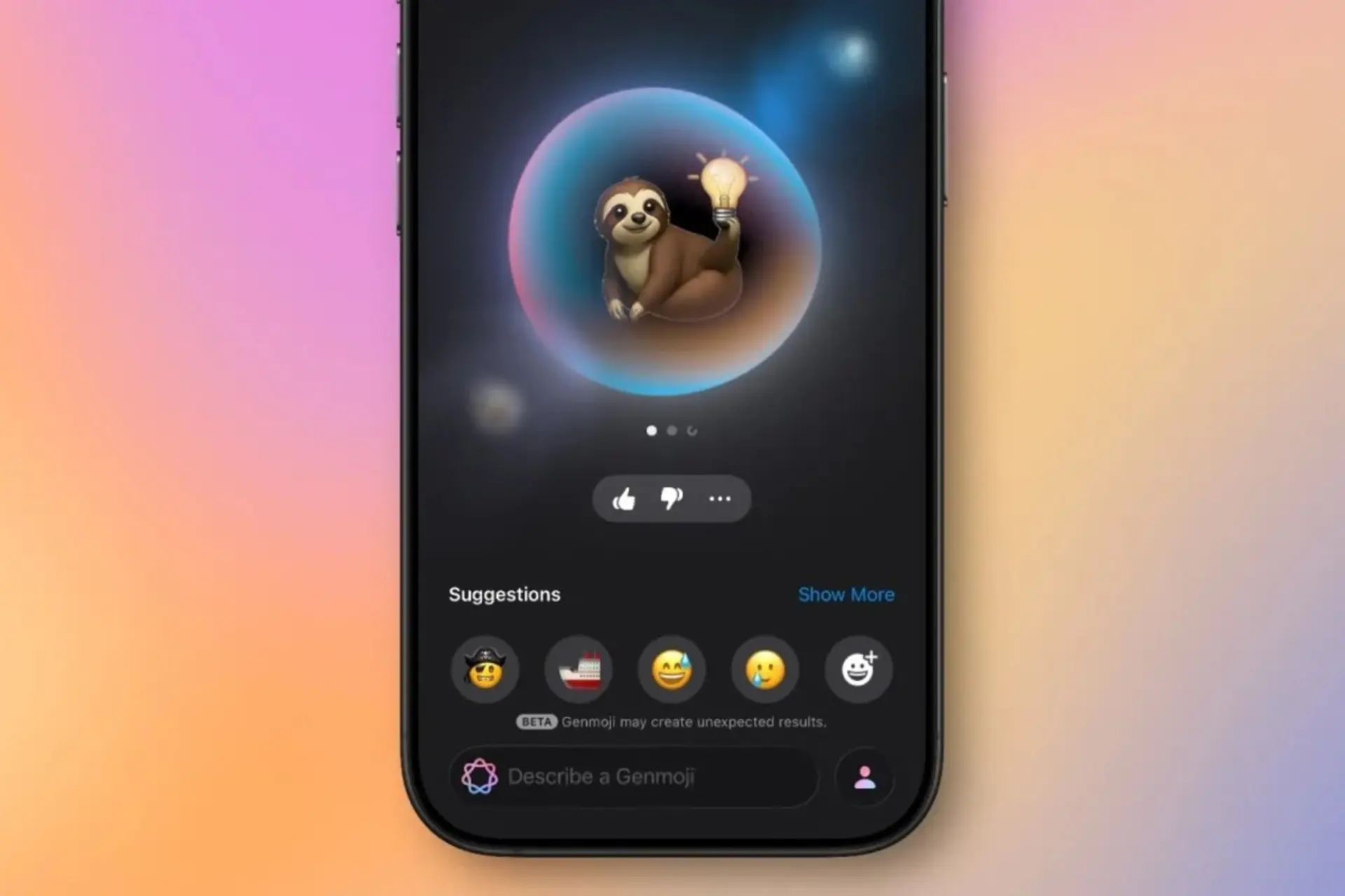 قابلیت Genmoji در آیفون