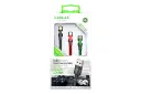 جعبه کابل شارژ USB جرلکس Type-A به Type-C+Micro-USB+Lightning مدل GD-36 3in1 با طول 1.2 متر