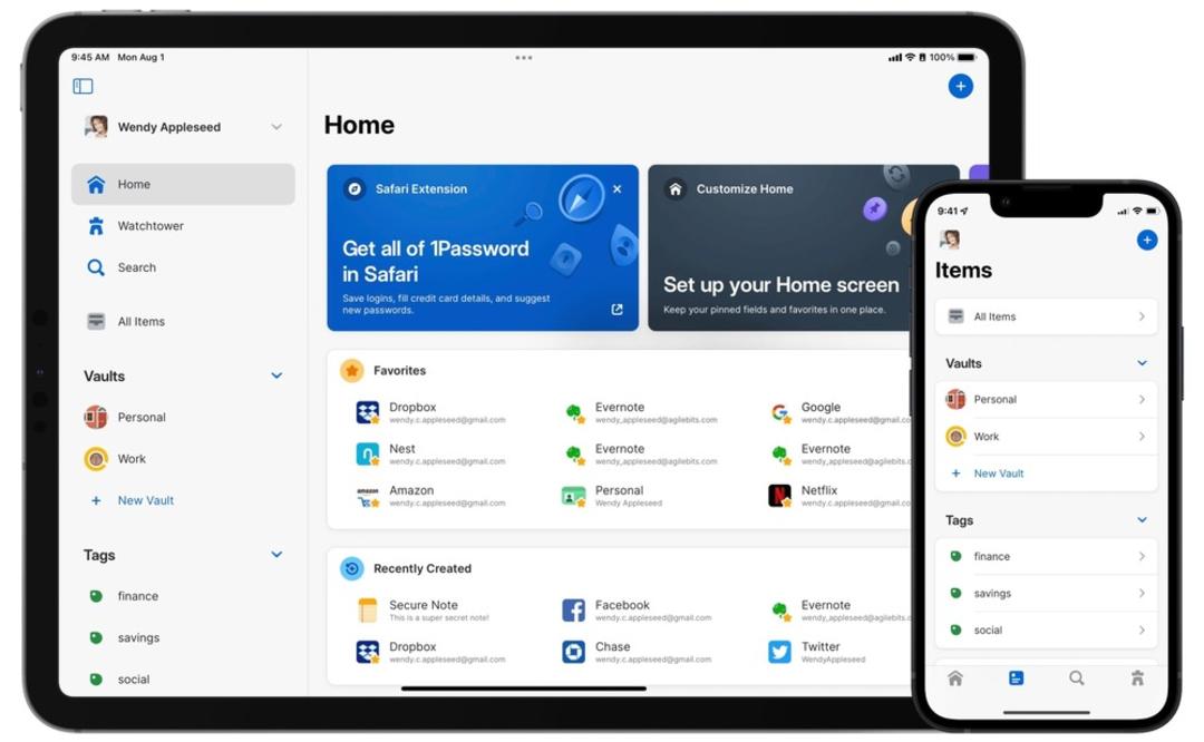 اپلیکیشن 1Password