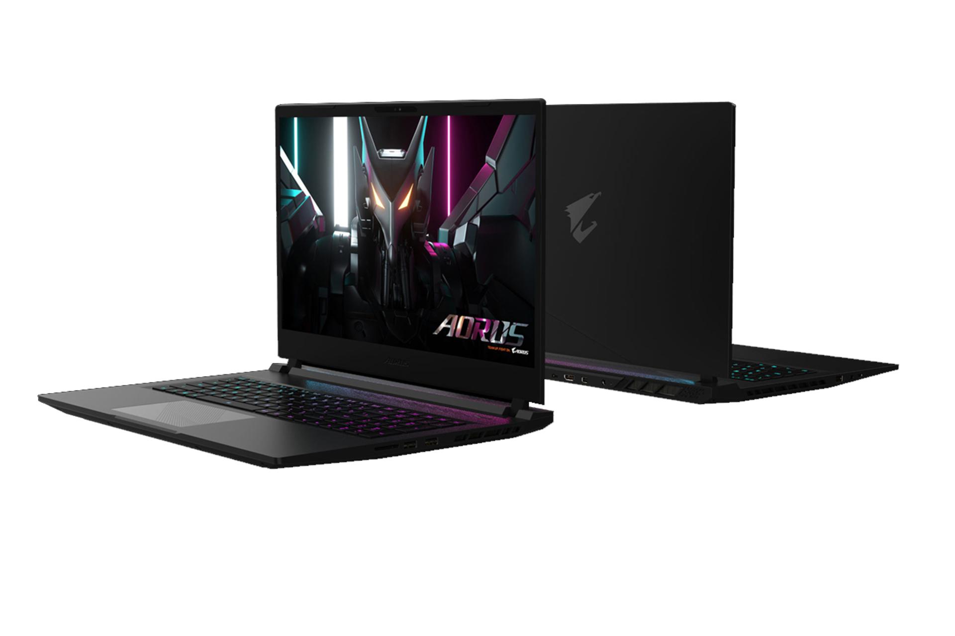 لپ تاپ ۲۰۲۴ aorus 17 گیگابایت از دو زاویه