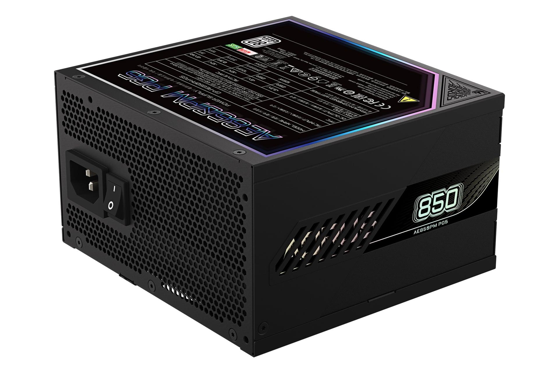 پاور کامپیوتر گیگابایت GIGABYTE AORUS ELITE P850W Platinum 850W مشکی
