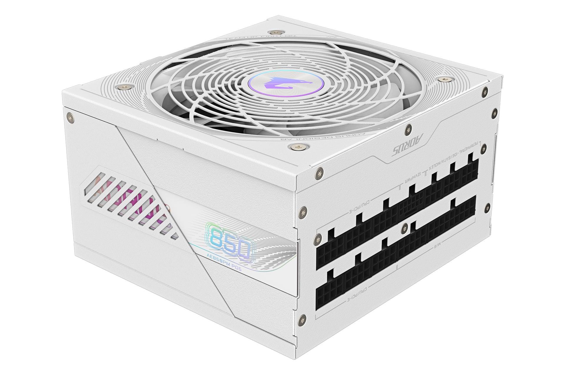 پاور کامپیوتر گیگابایت GIGABYTE AORUS ELITE P850W Platinum 850W سفید