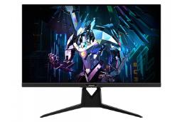 نمای جلو و لوگوی مانیتور گیگابایت 27 اینچ مدل AORUS FI32Q-X