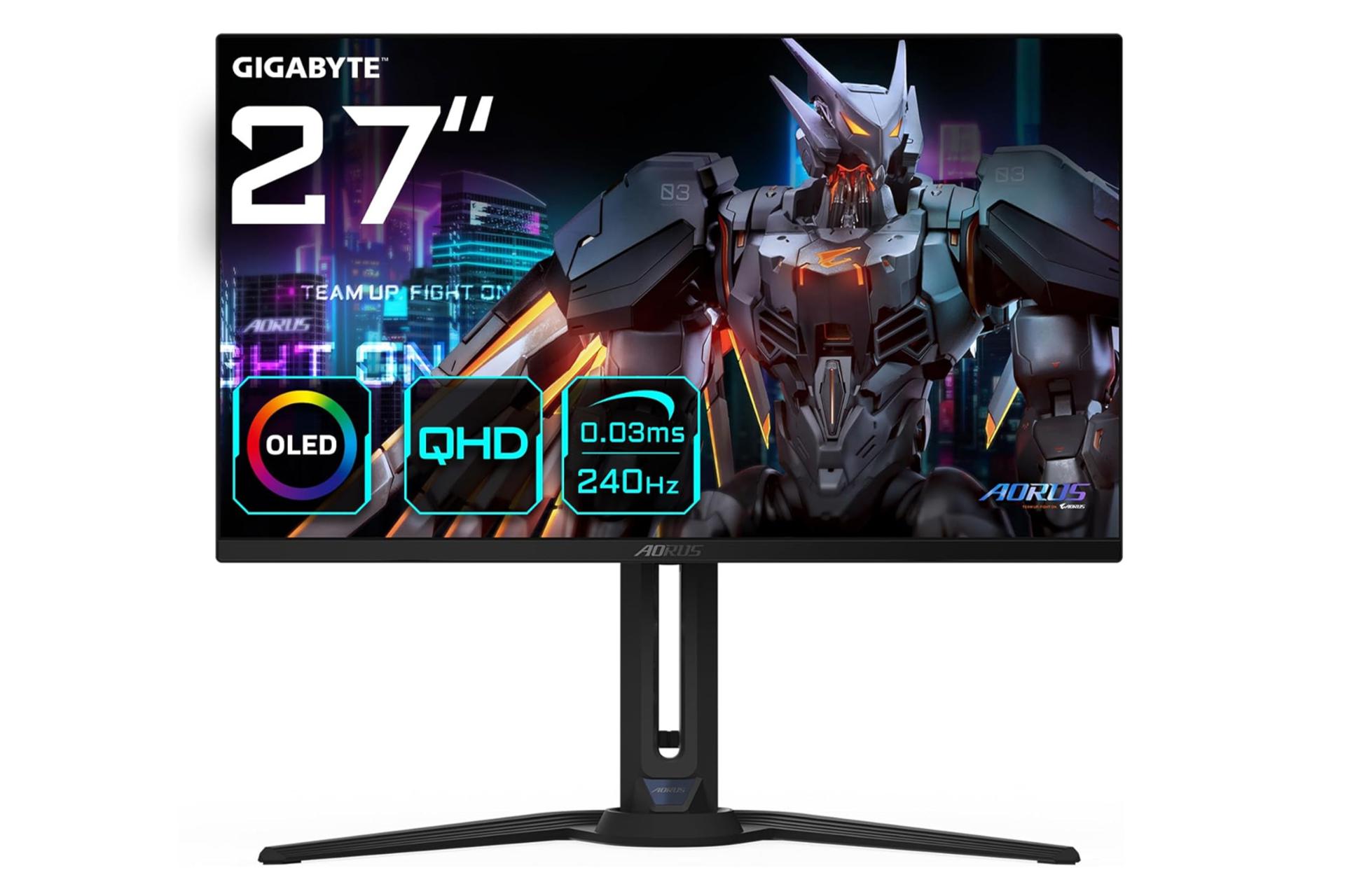 رزولوشن و کیفیت تصویر مانیتور گیگابایت 27 اینچ مدل AORUS FO27Q2