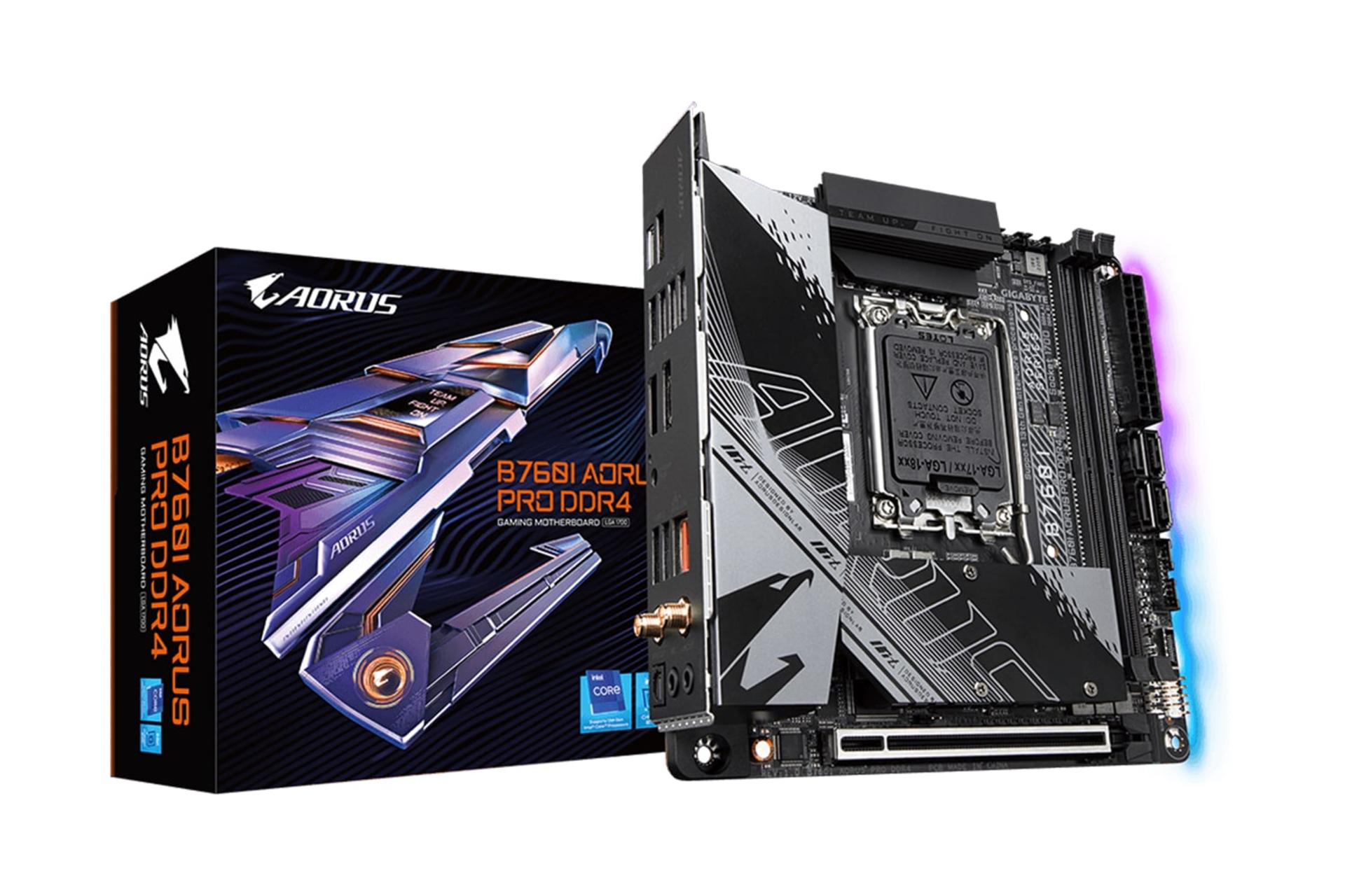 جعبه مادربرد گیگابایت GIGABYTE B760I AORUS PRO DDR4 (Rev. 1.x)