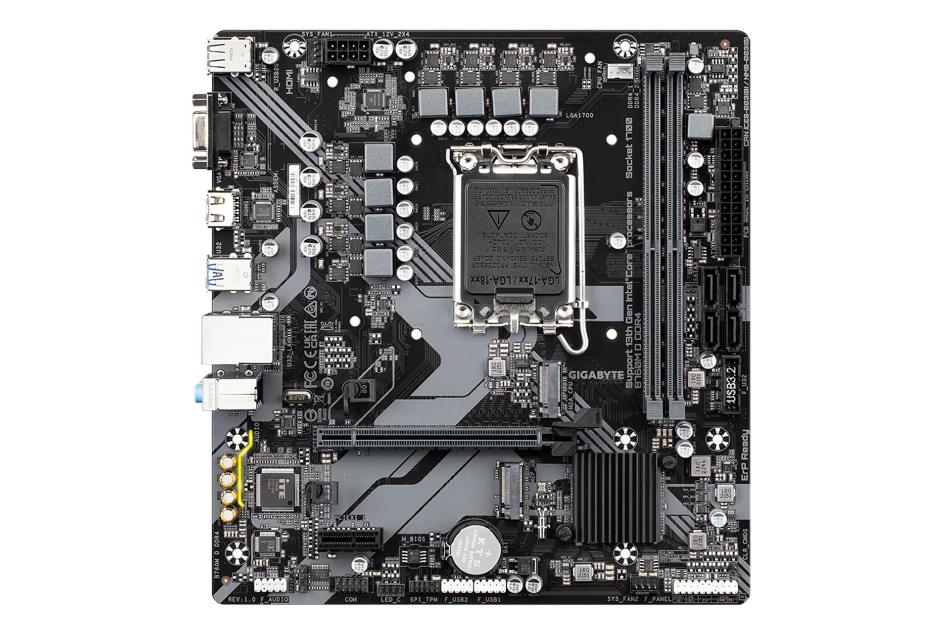 مادربرد گیگابایت GIGABYTE B760M D DDR4 (rev. 1.0)