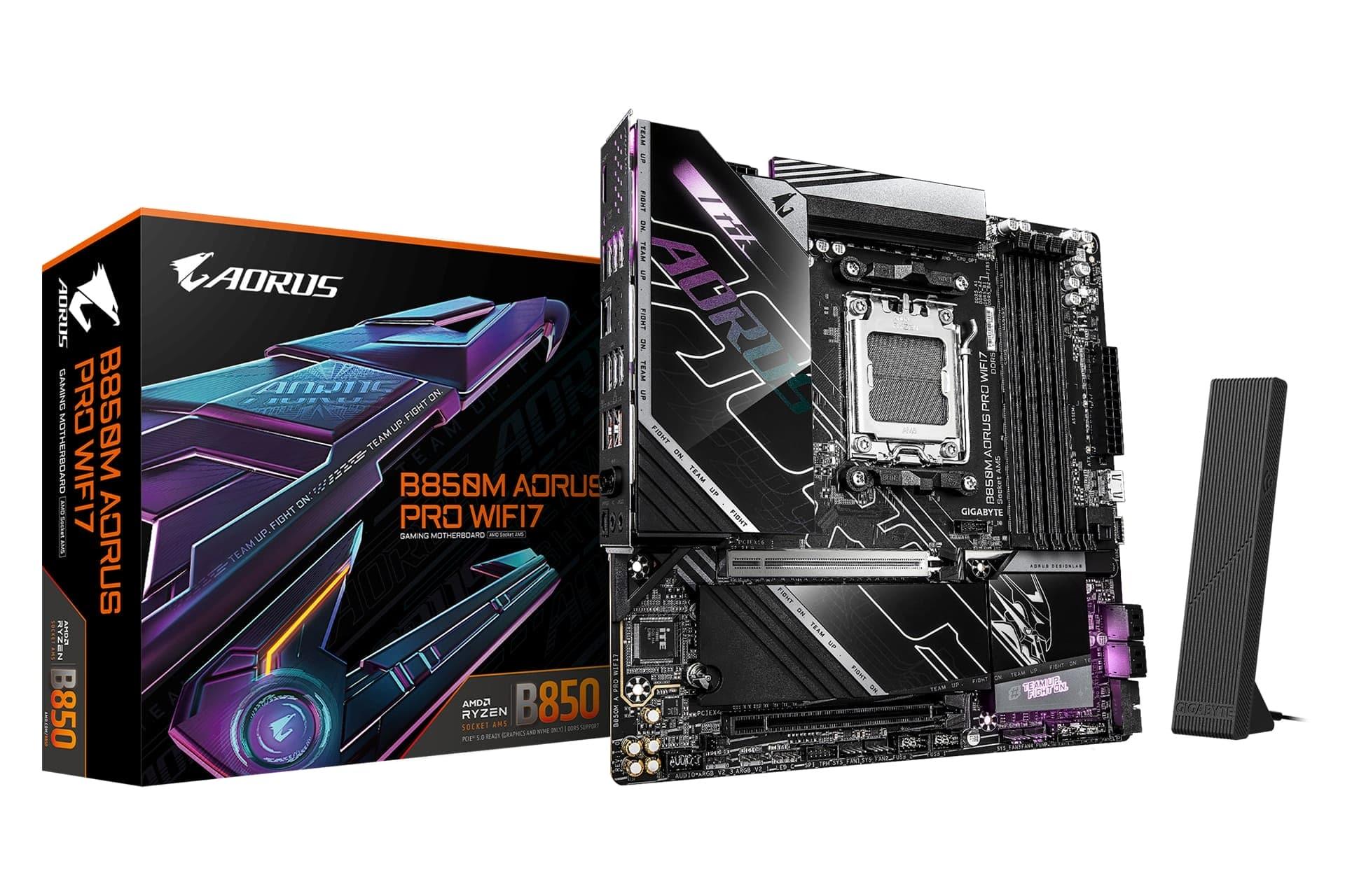جعبه مادربرد گیگابایت GIGABYTE B850M AORUS PRO WIFI7