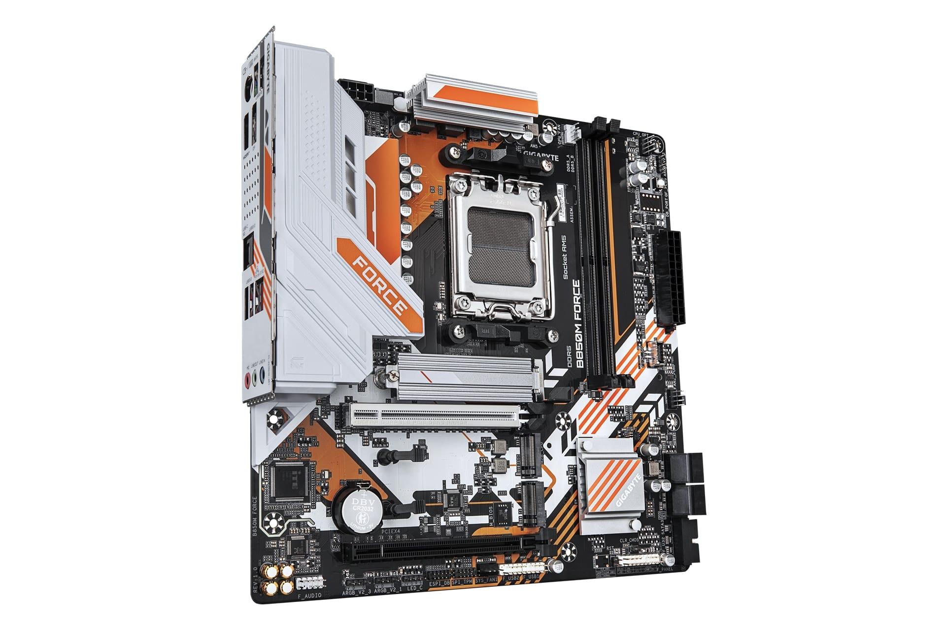 سمت چپ مادربرد گیگابایت GIGABYTE B850M FORCE (Rev. 1.0)