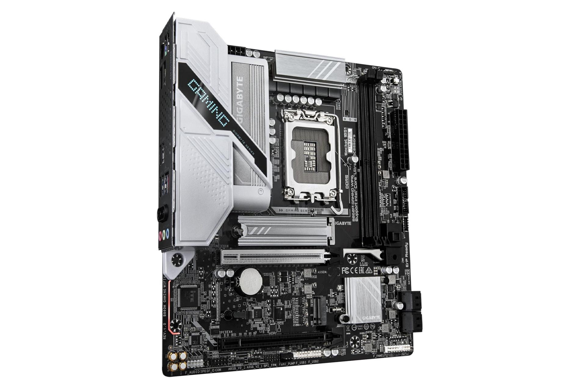 ابعاد و اندازه مادربرد گیگابایت B860M GAMING WIFI6