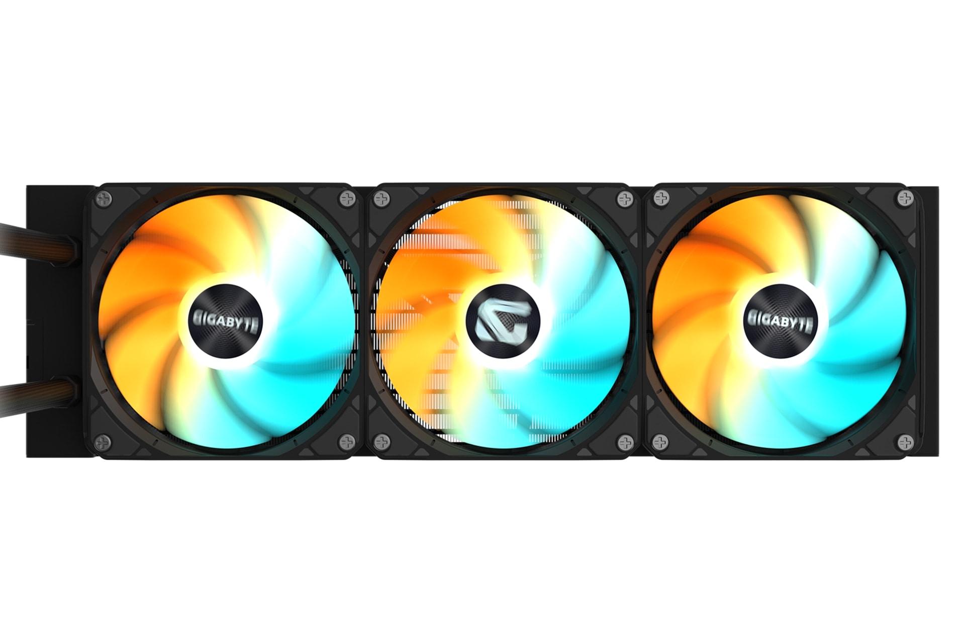 خنک کننده مایع گیگابایت GIGABYTE GAMING 360 از نمای روبرو