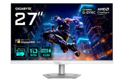 مانیتور گیگابایت 27 اینچ مدل M27UP ICE نمای جلو