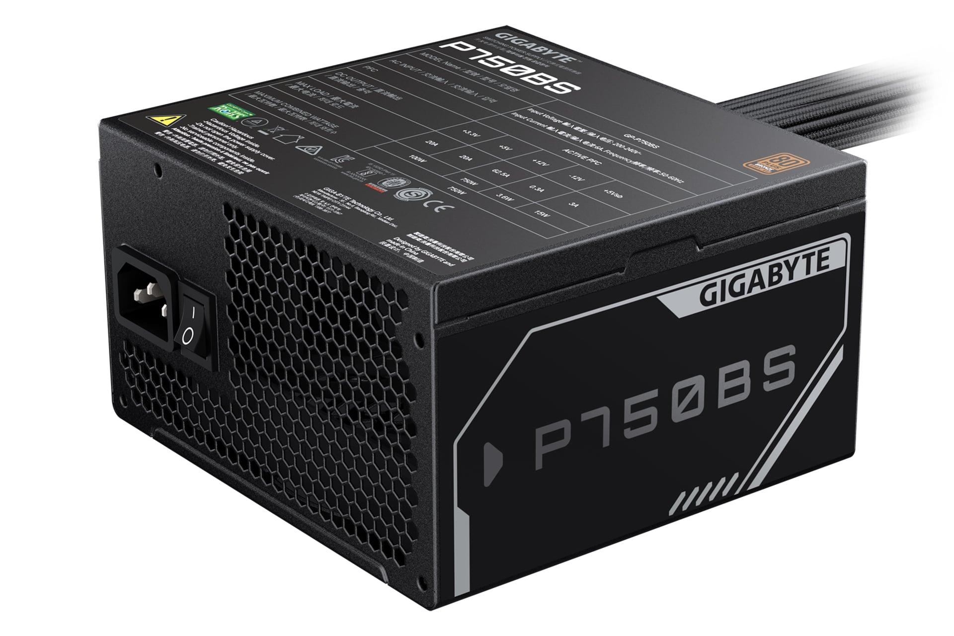 پشت پاور کامپیوتر گیگابایت GIGABYTE P750BS 750W