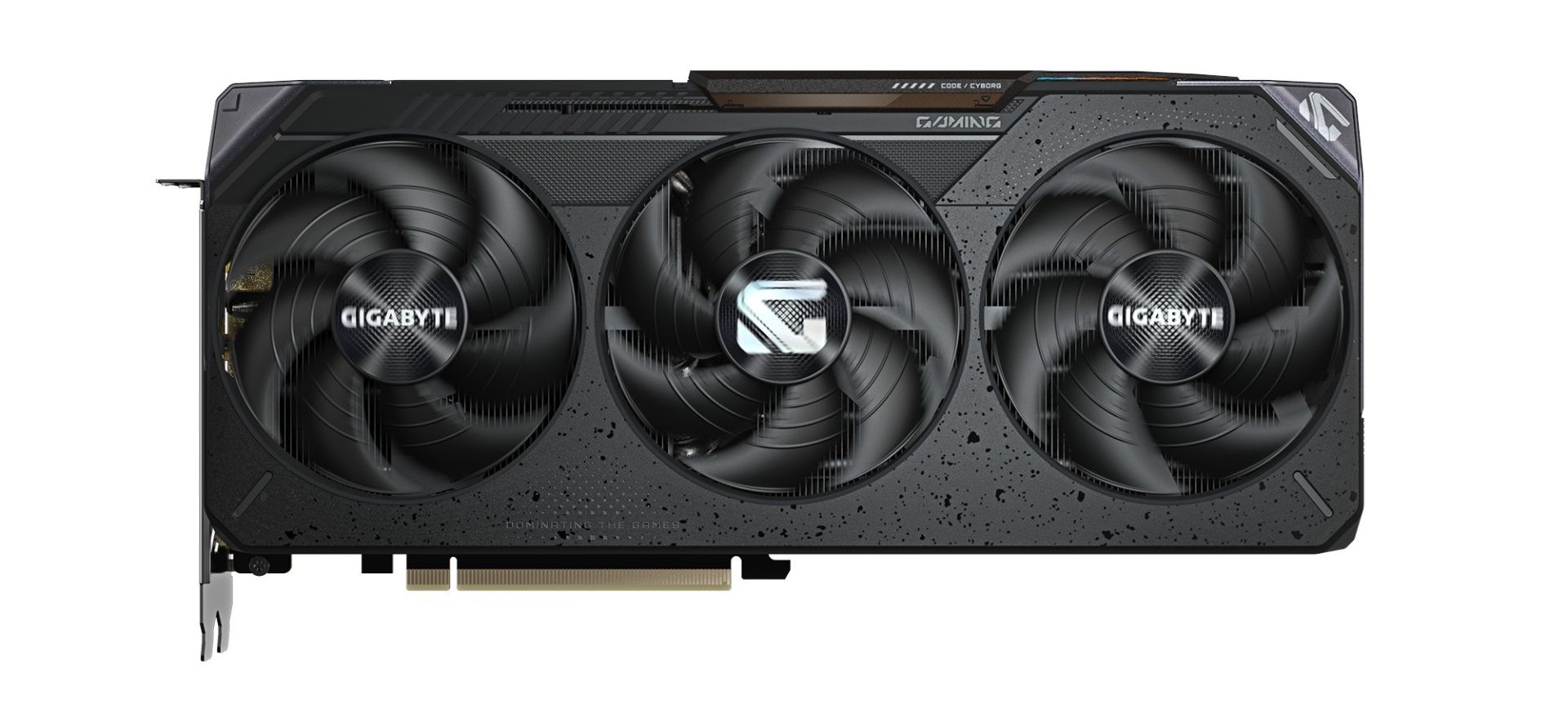 کارت گرافیک amd radeon rx 9070 xt gaming oc گیگابایت از روبرو