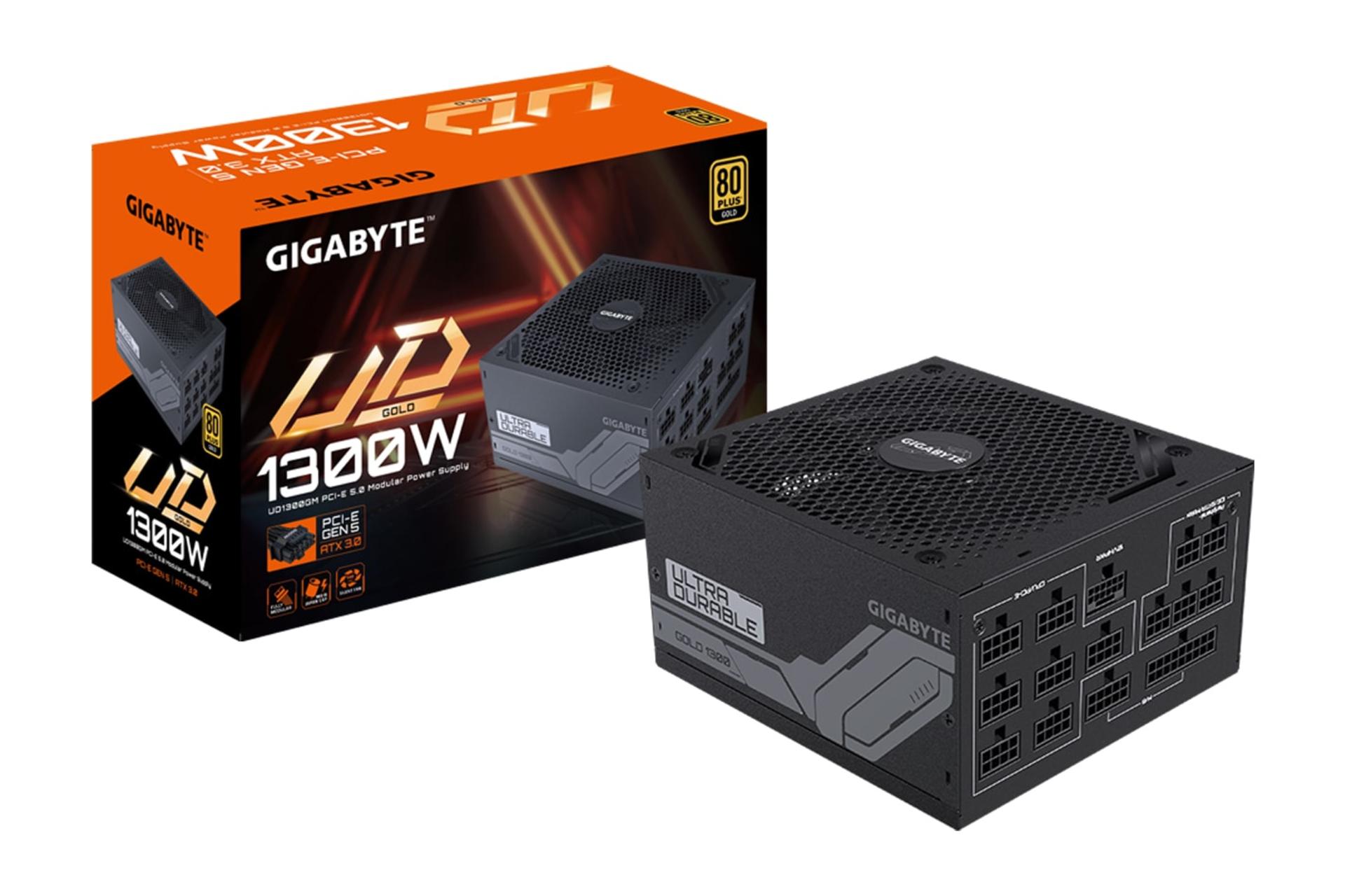 جعبه پاور کامپیوتر گیگابایت GIGABYTE UD1300GM PG5 1300W