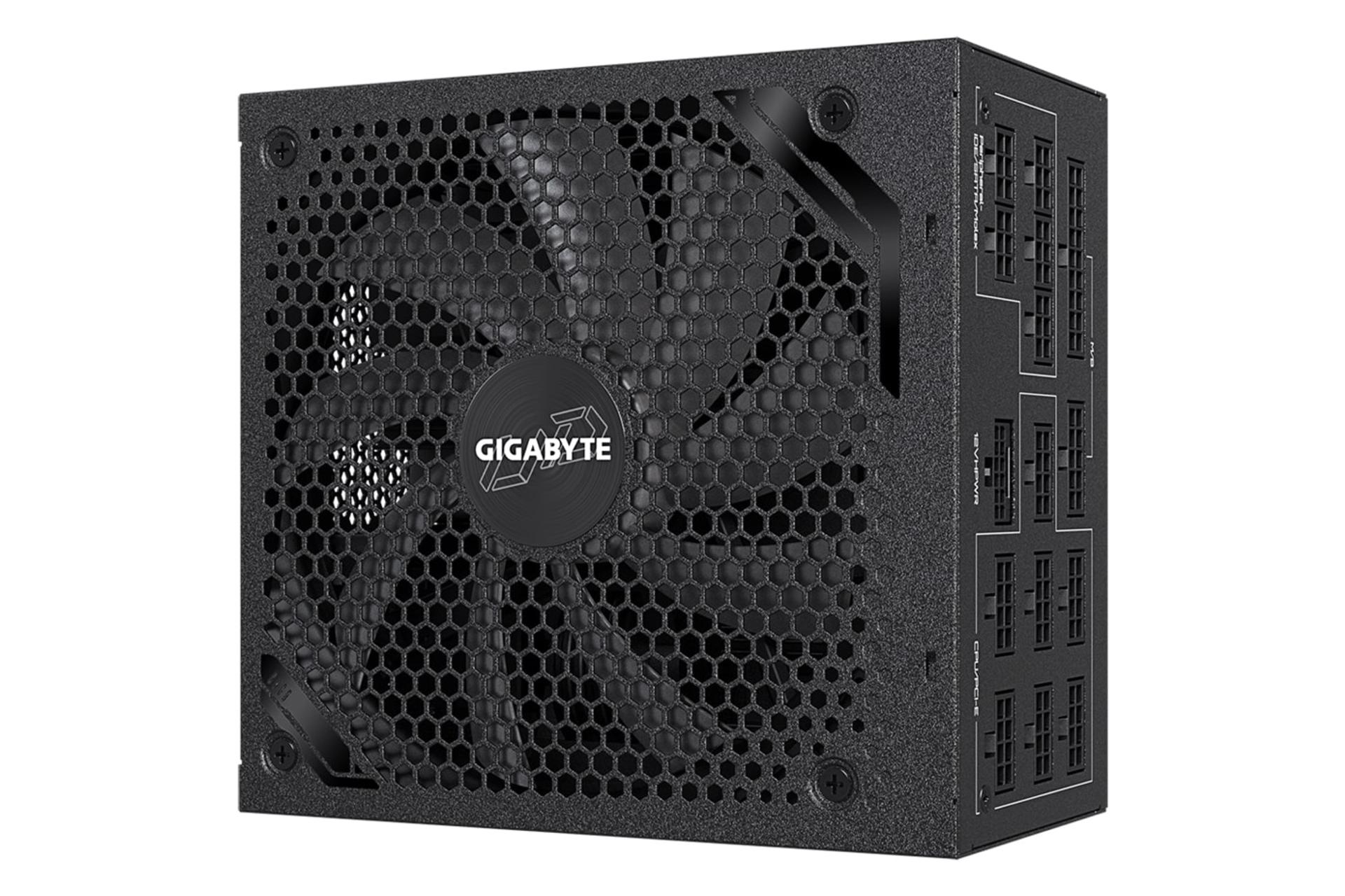 پاور کامپیوتر گیگابایت GIGABYTE UD1300GM PG5 1300W از نمای کناری