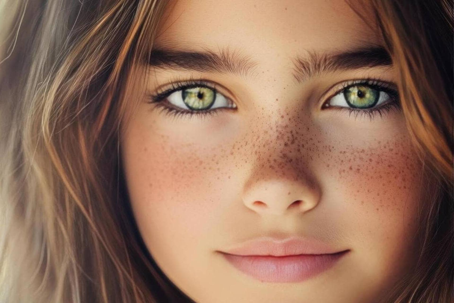 دختری با چشمهای سبز