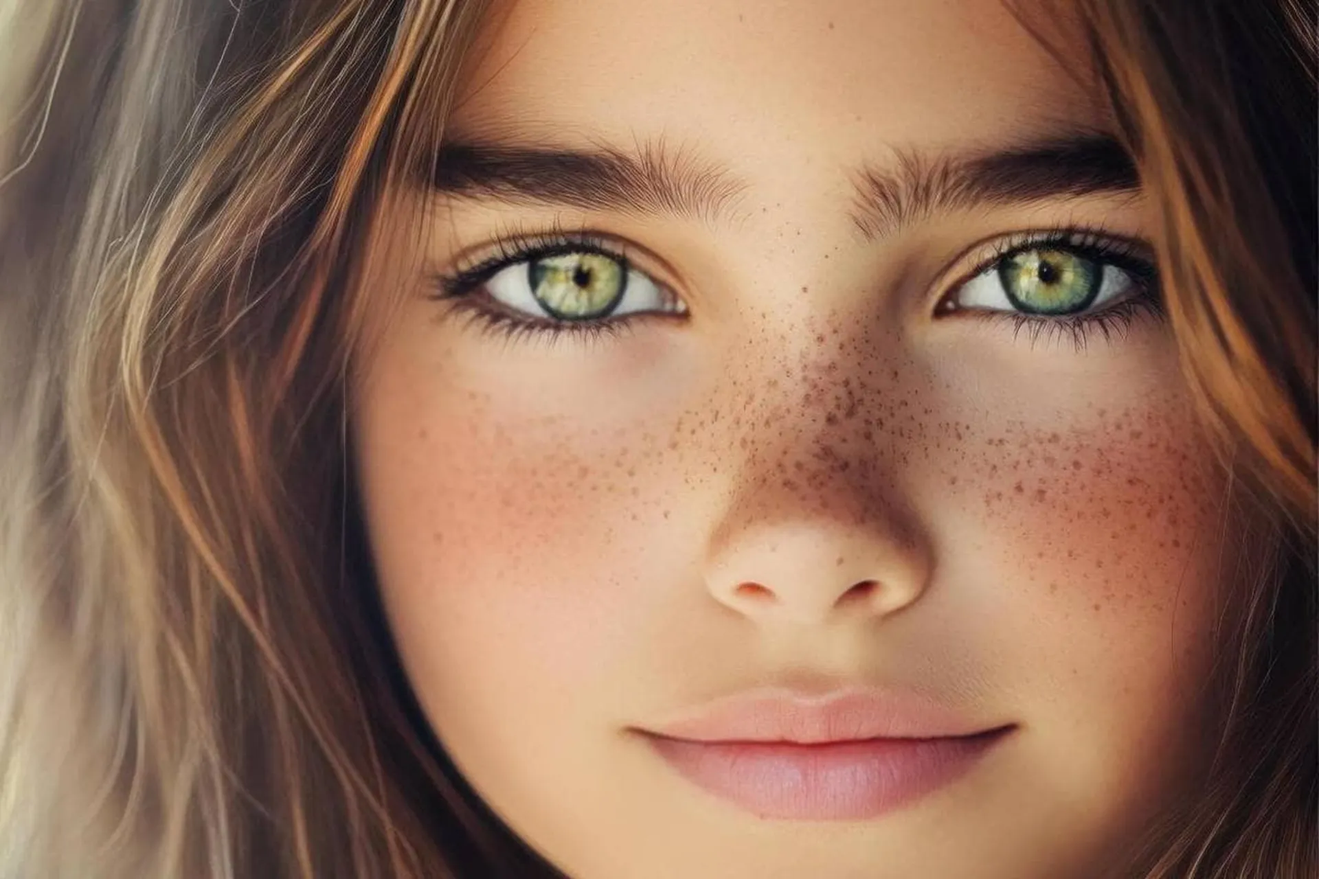 دختری با چشمهای سبز