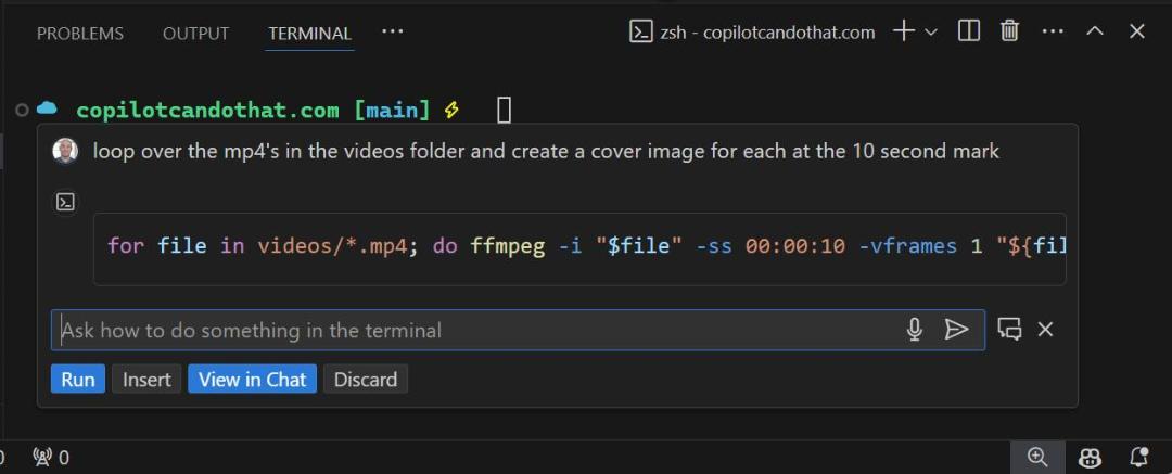 ابزار خط فرمان در گیت هاب کوپایلت VS Code