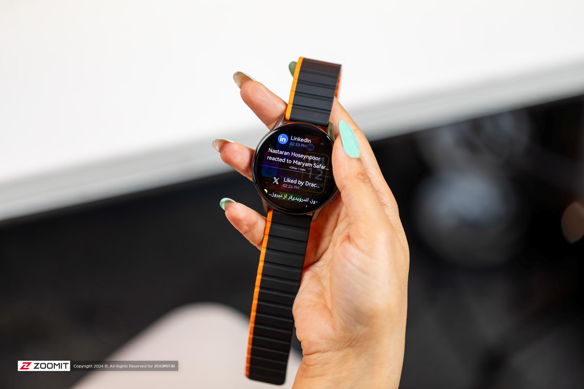 نمایش اعلانات ساعت هوشمند Glorimi M2 Max