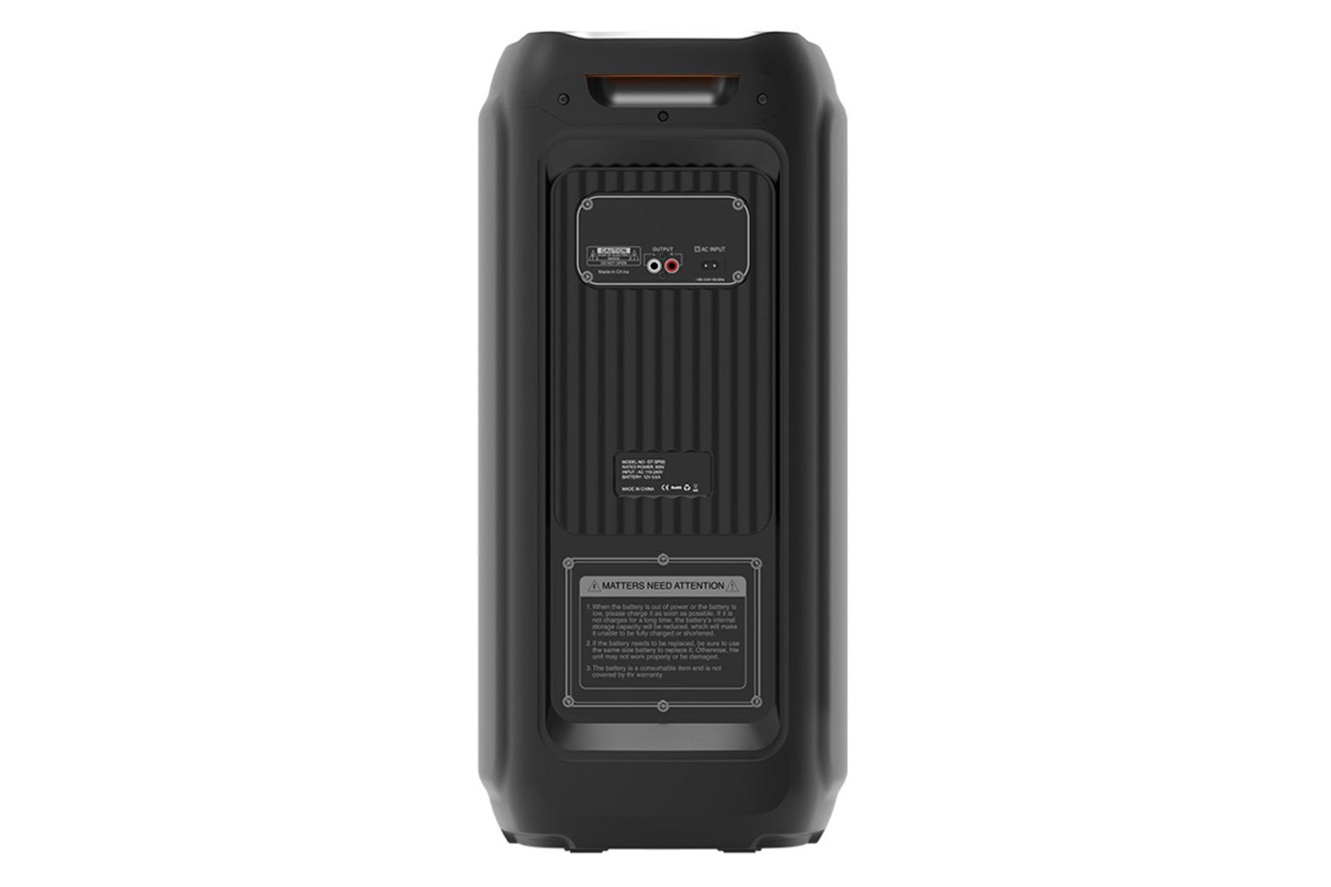 نمای پشت و بدنه اسپیکر گلتیج Sound Box – SP03