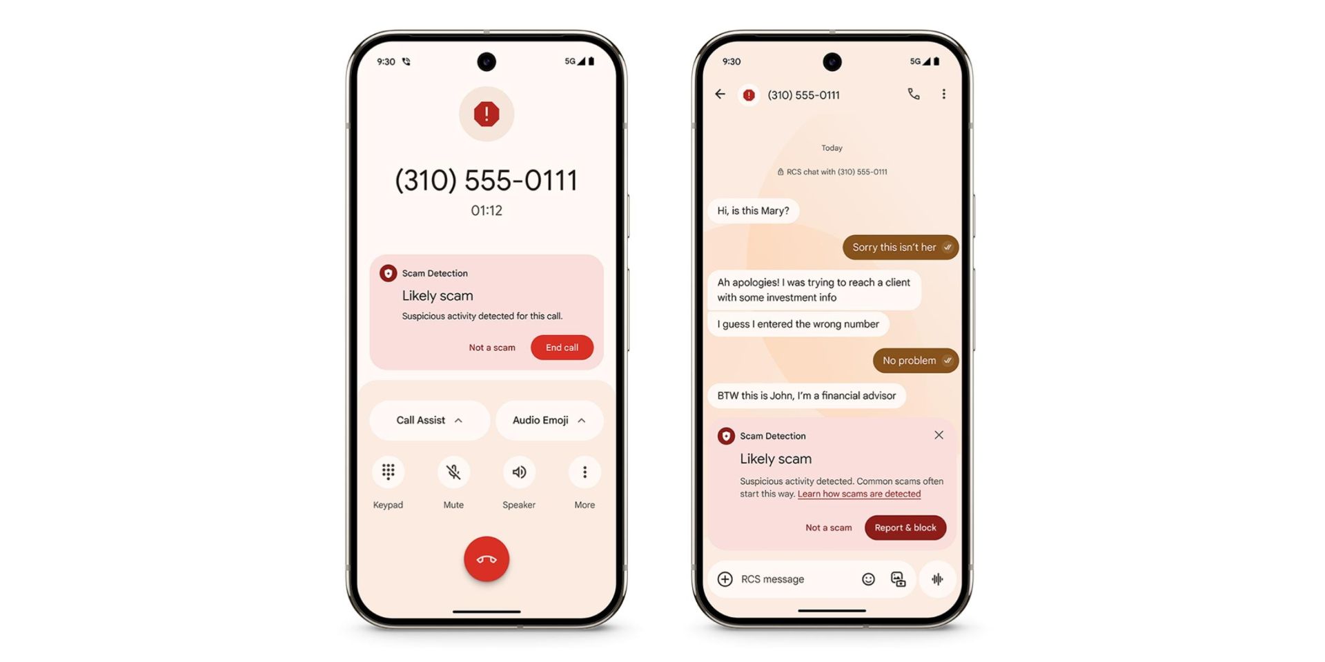 قابلیت تشخیص پیام کلاهبرداری در پیام‌رسان پیش‌فرض اندروید