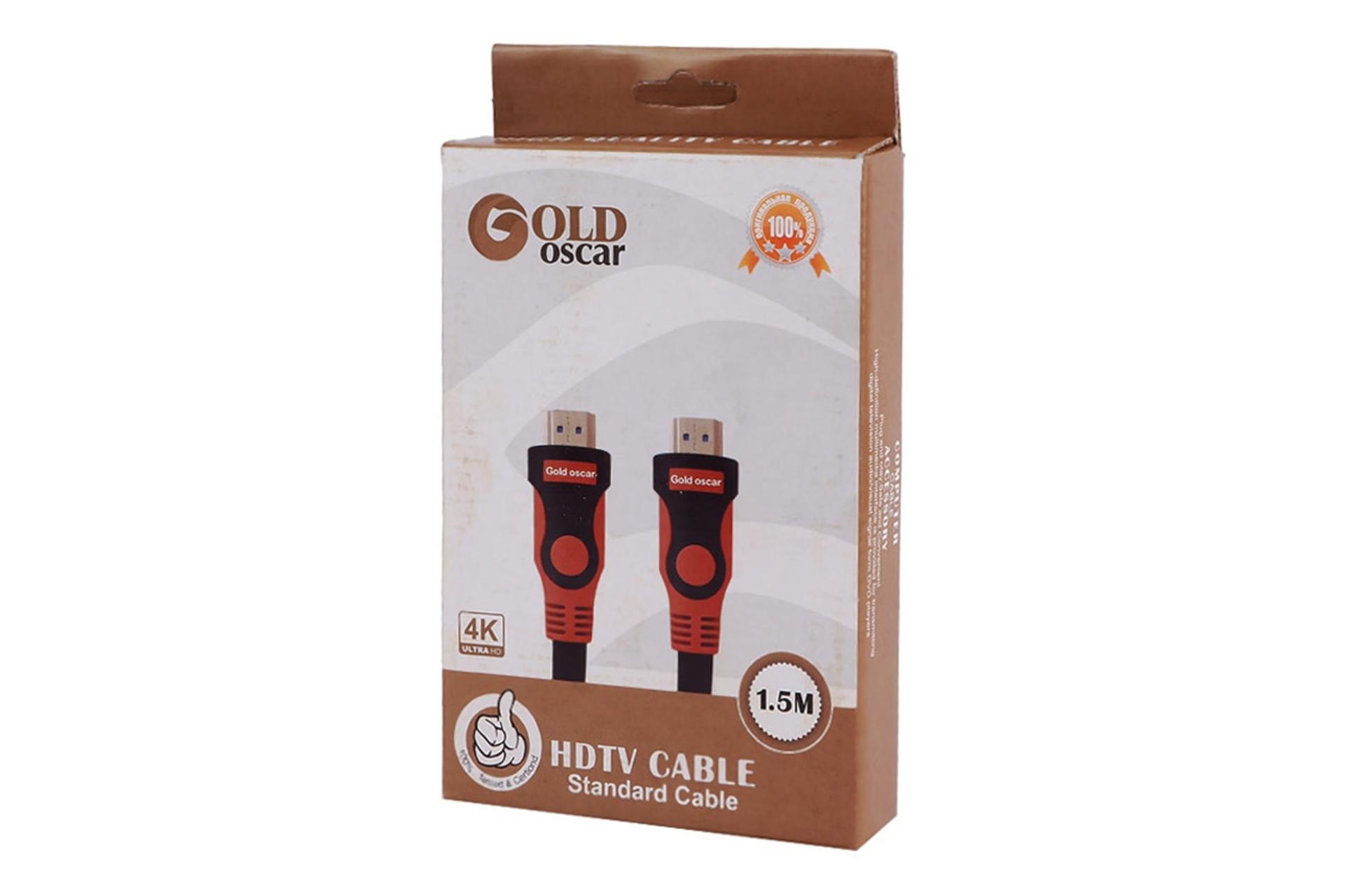 جعبه کابل HDMI گلد اسکار Gold Oscar HDMI 2.0 4K 60Hz 1.5m