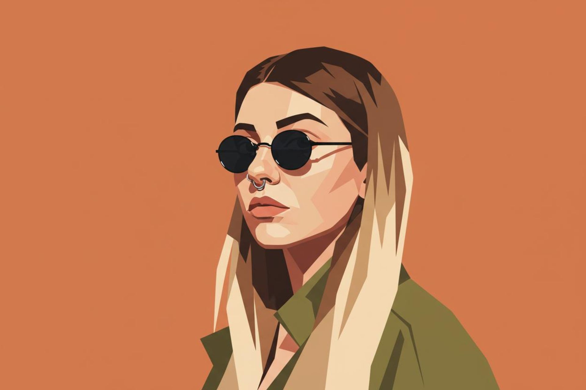 پرتره‌ی وکتور آرت از یک زن