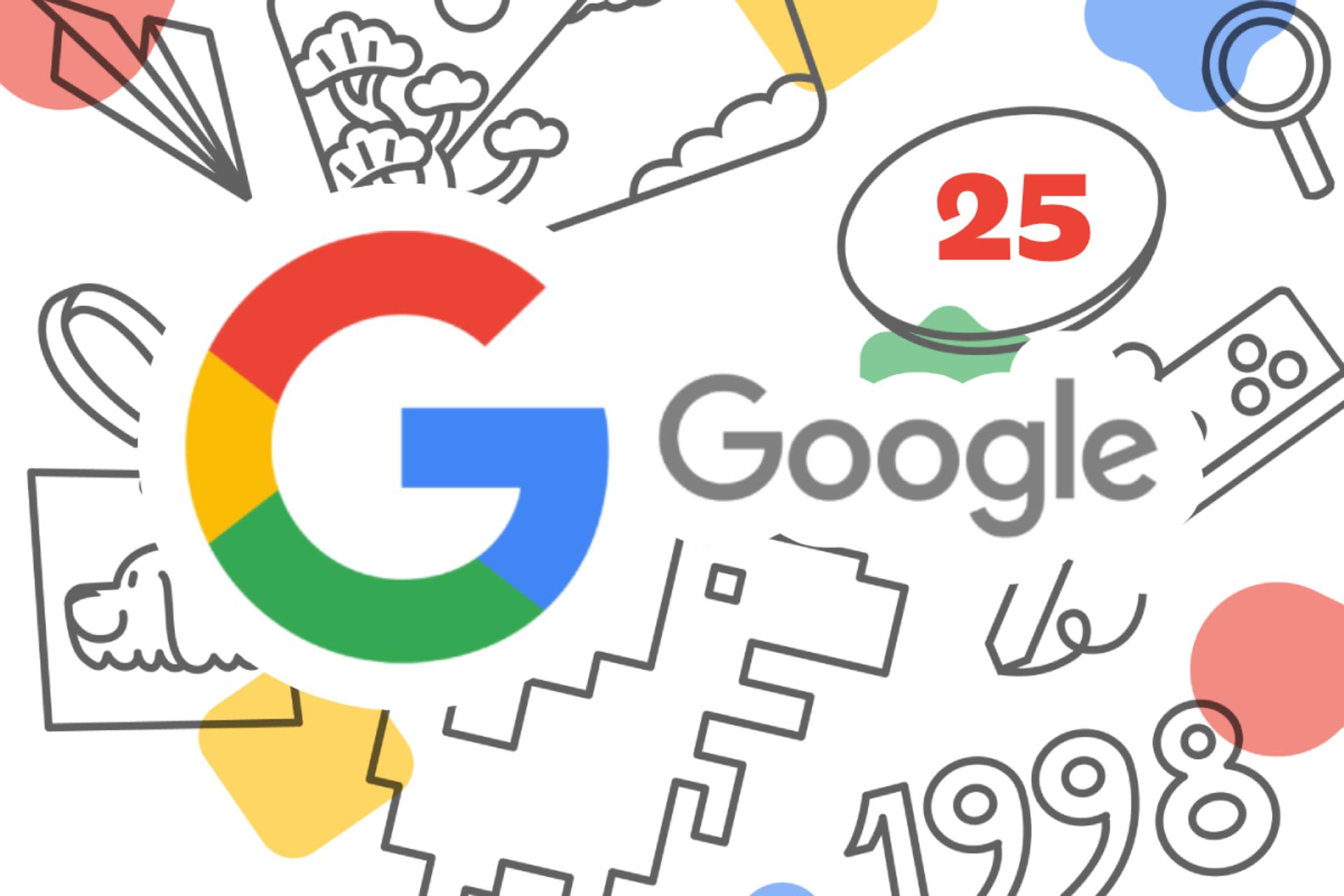 تولد ۲۵ سالگی گوگل