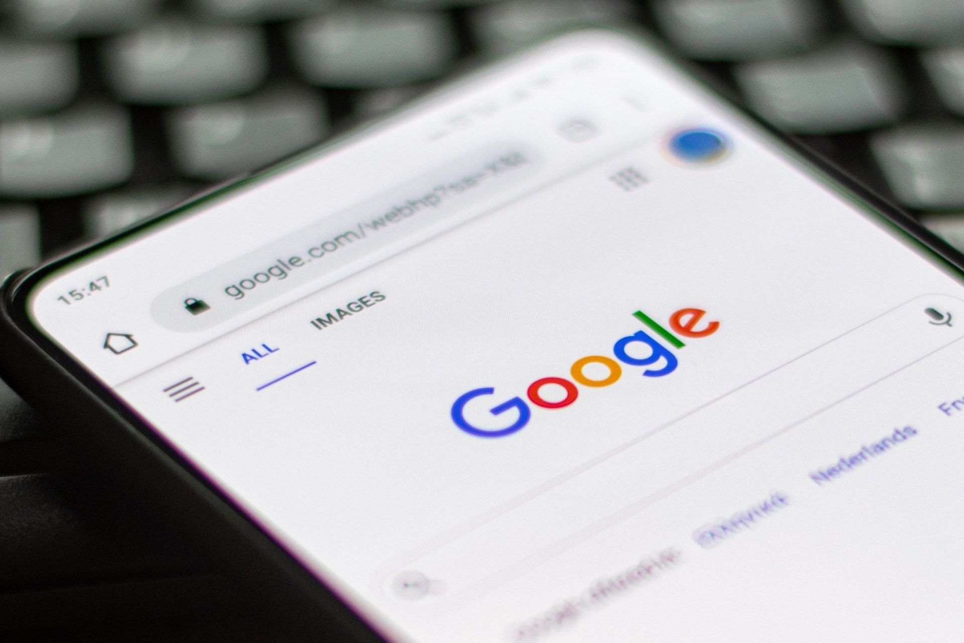 صفحه جستجوی گوگل