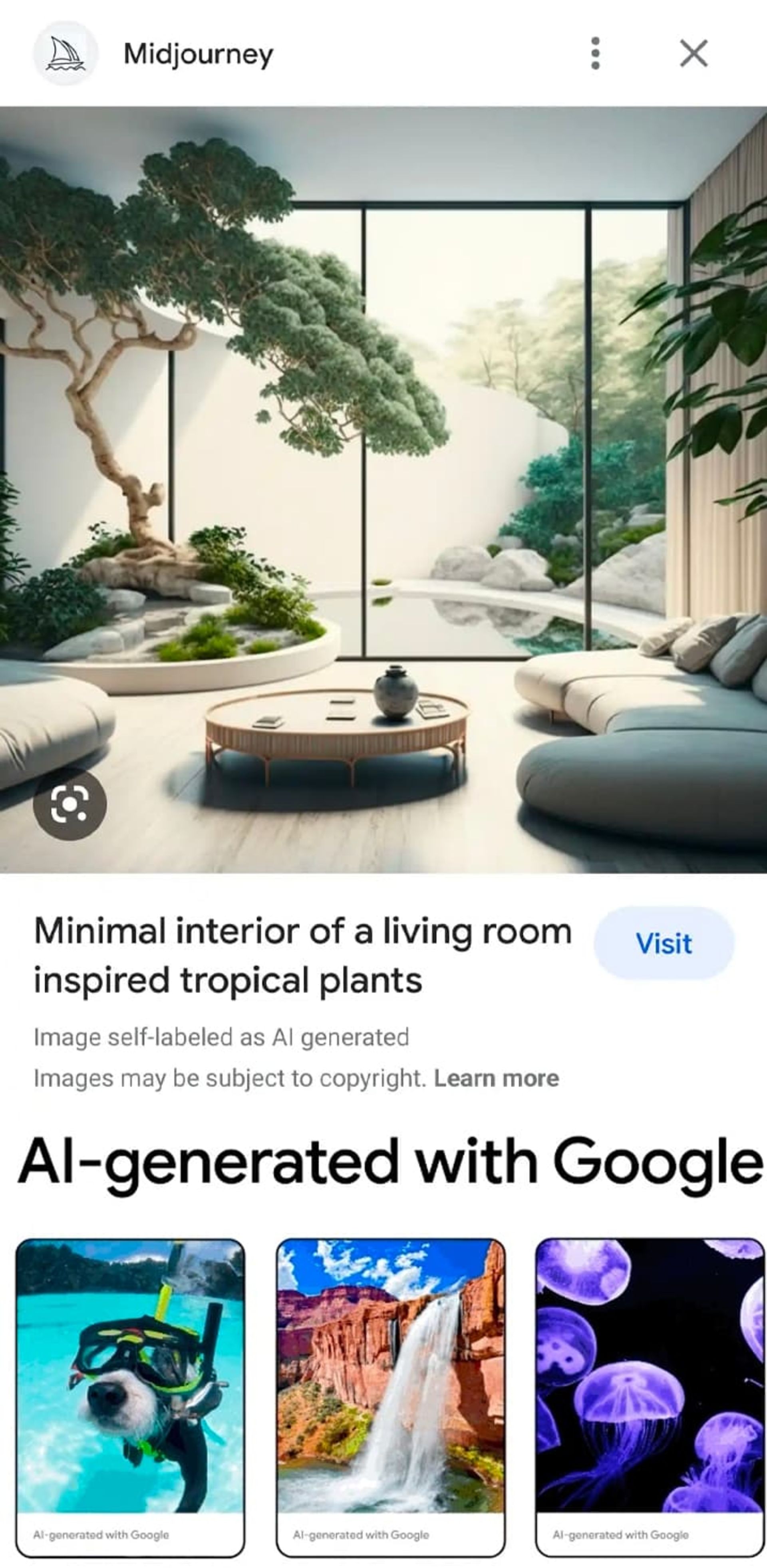 توضیحات تصاویر هوش مصنوعی در بخش About this image