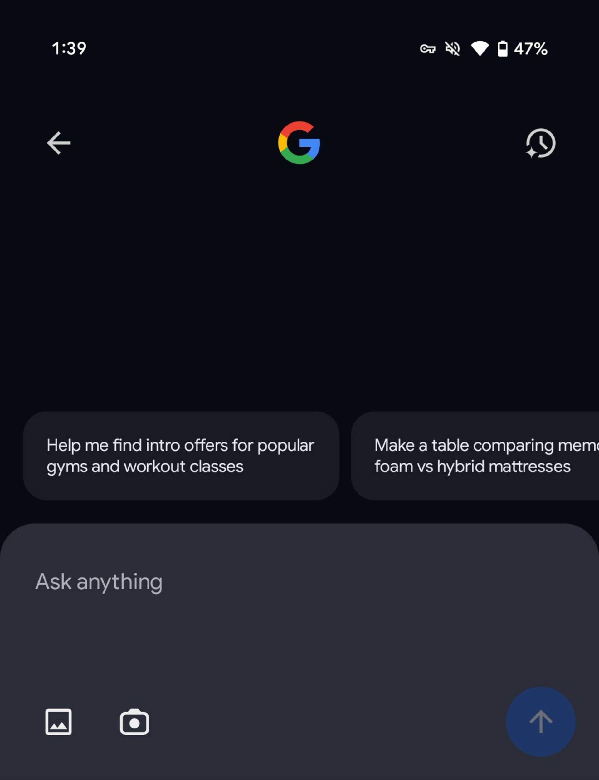 حالت AI Mode گوگل سرچ در اندروید