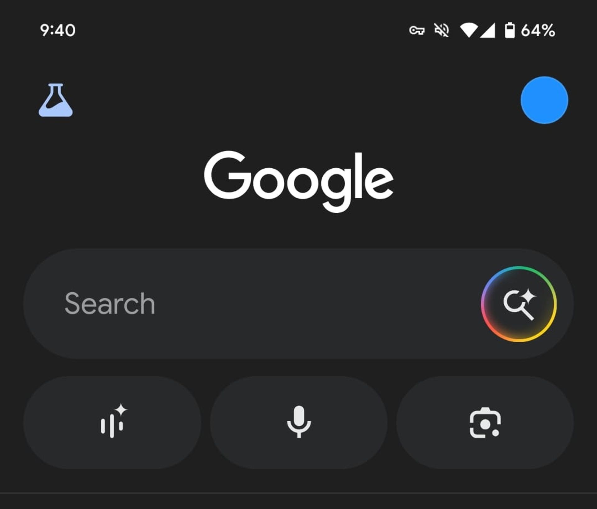 طراحی جدید میانبر AI Mode گوگل در اندروید