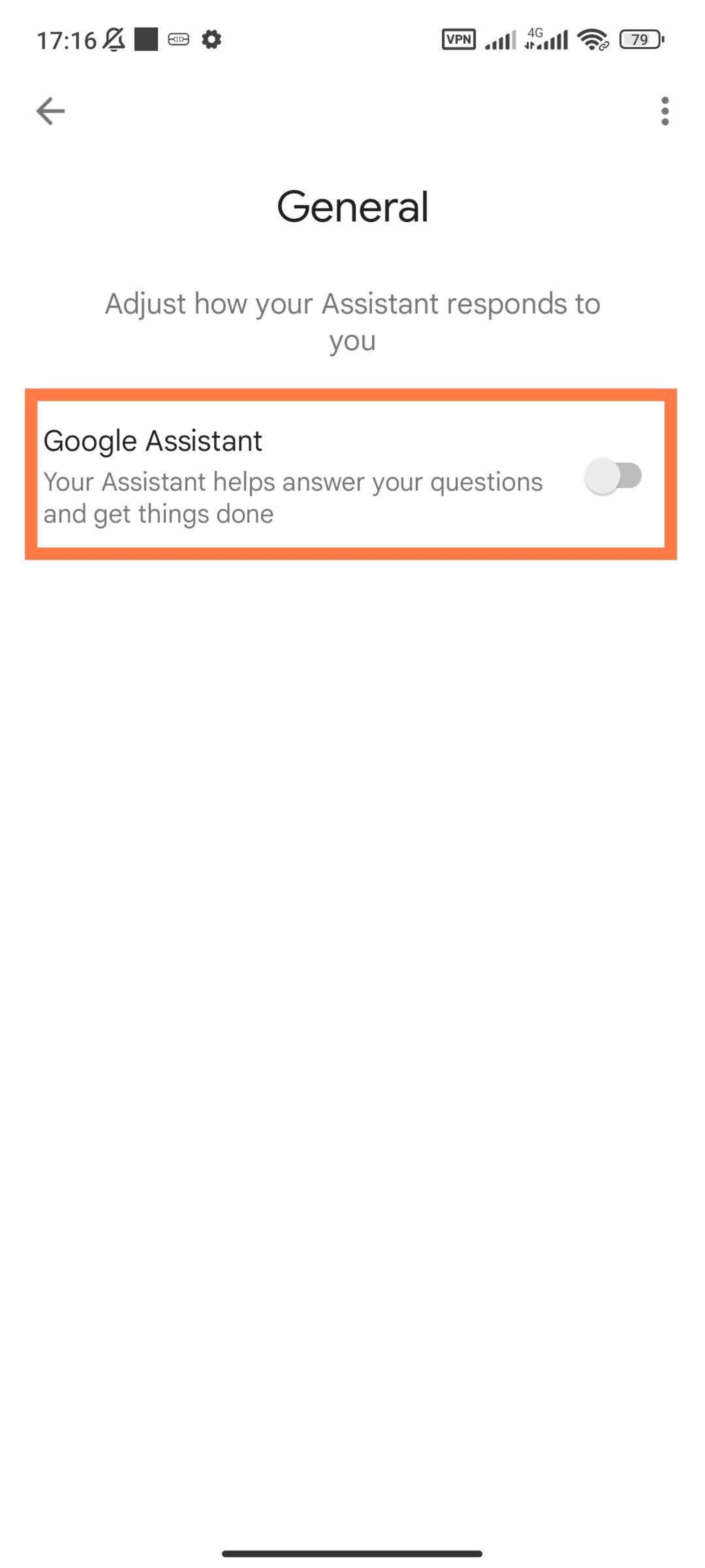 Disable Google Assistant on Xiaomi phone