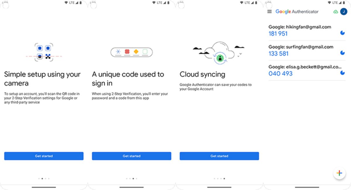 Google Authenticator two-factor authentication application