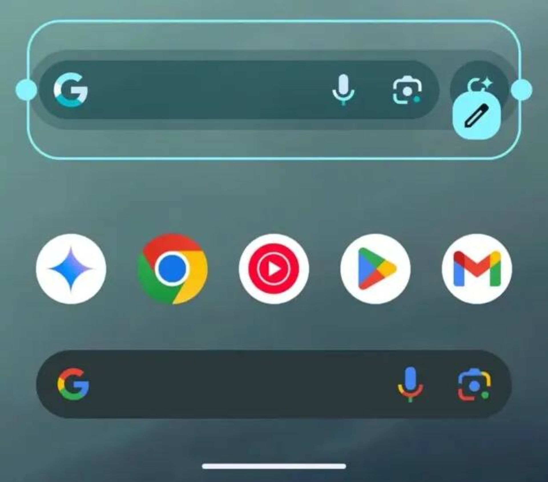 یک ساختار جدید برای Google Shole Bar به Android